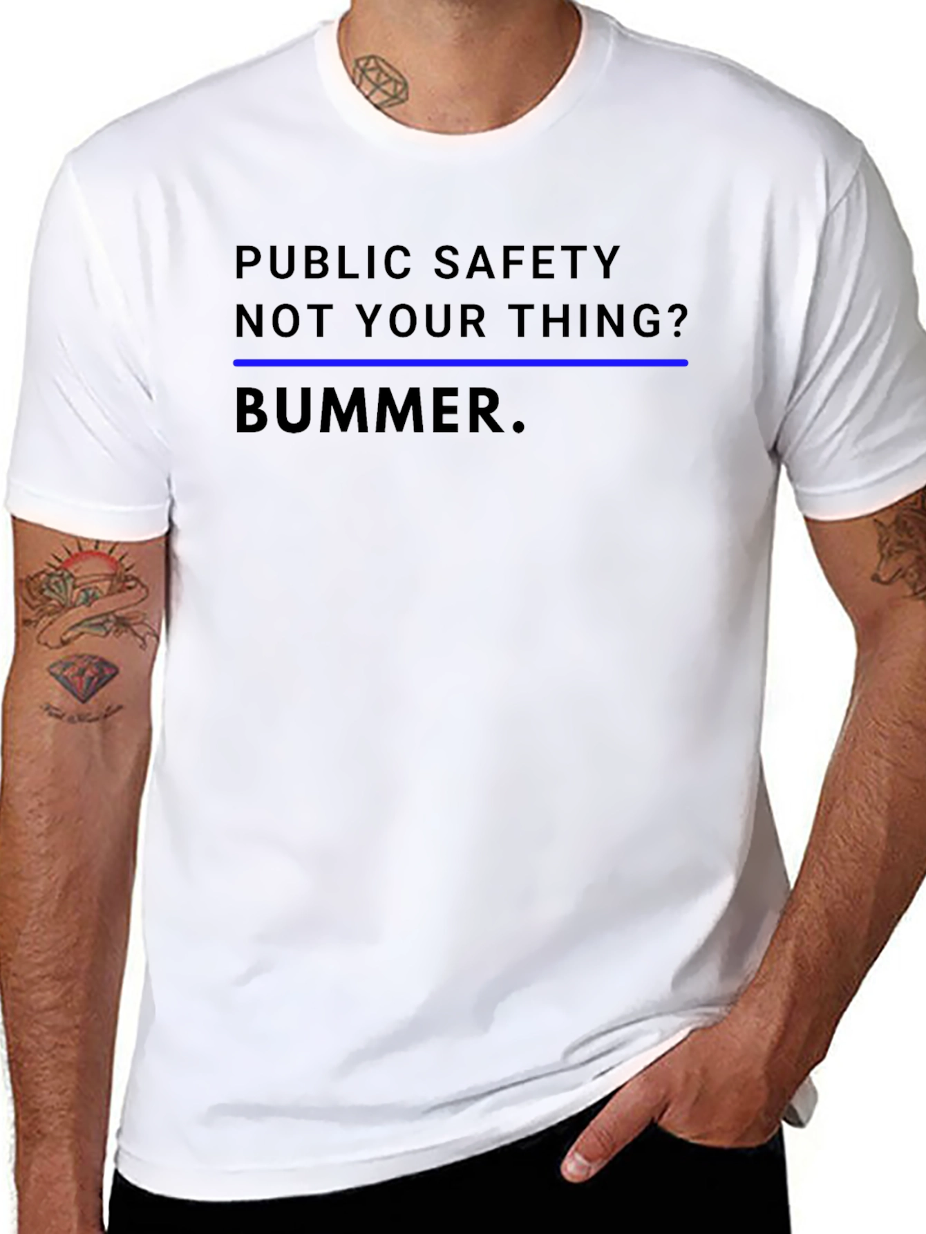 Black Public Safety - Not Your Thing? T-Shirt view 8