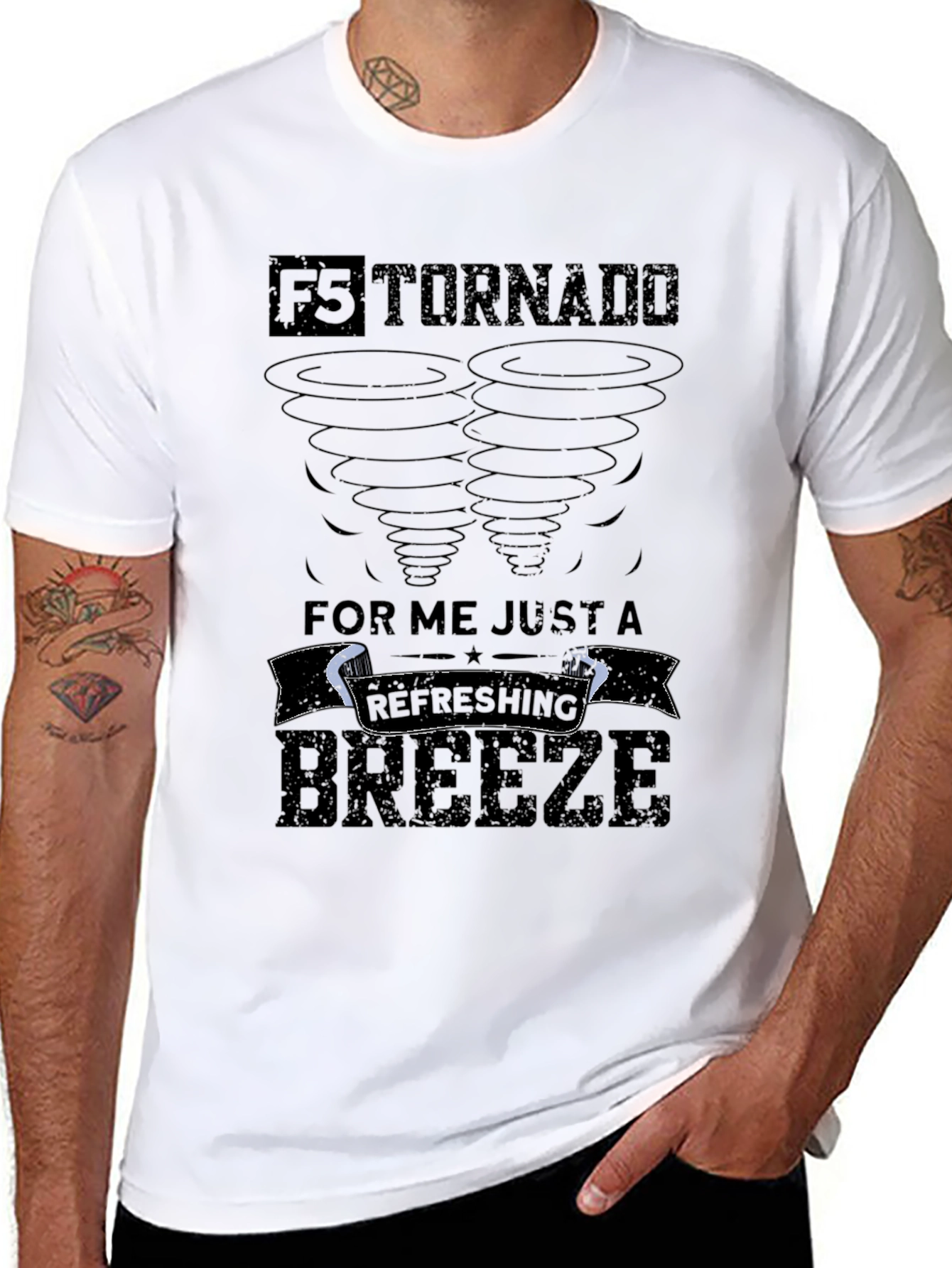 Black F5 Tornado Refreshing Breeze Graphic Tee view 8