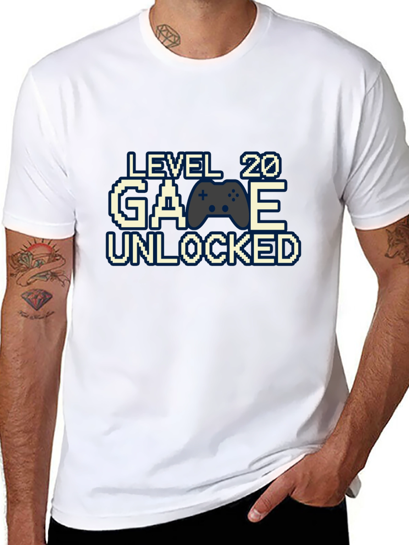 Level 20 Unlocked Gamer T-Shirt - Birthday Gift - 8