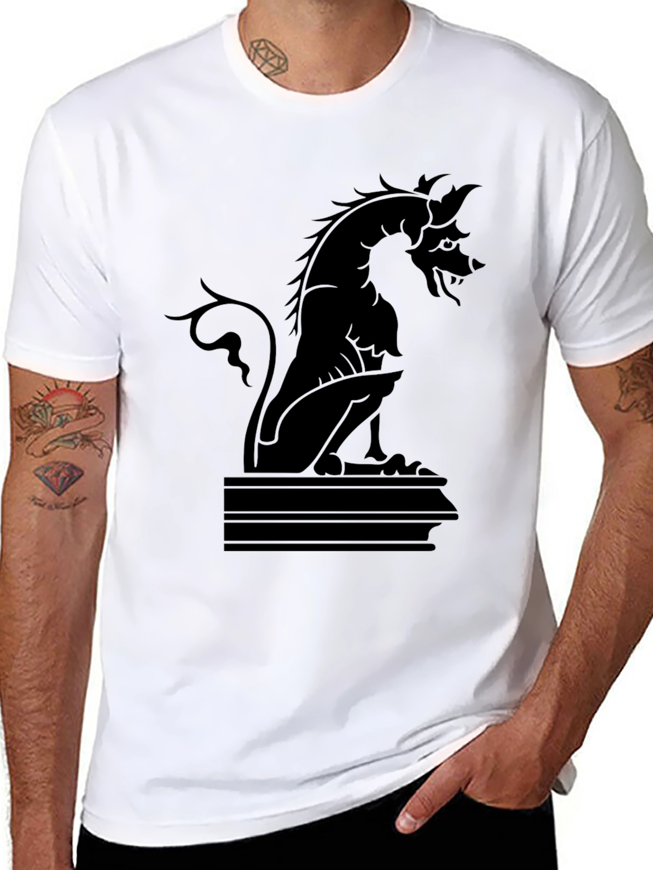 Black Black Dragon Graphic Tee - Men's Short Sleeve view 8
