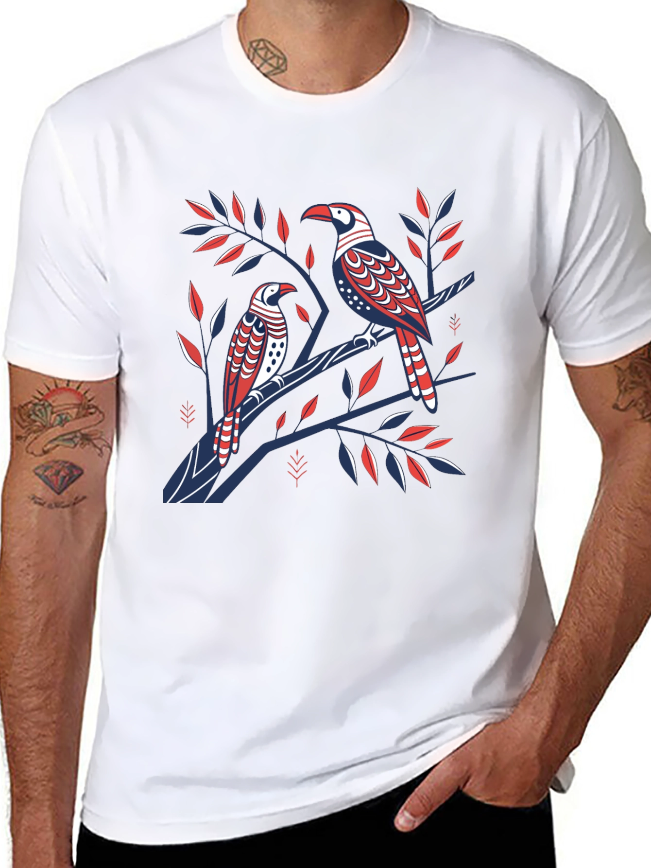 Black Black Bird Graphic Tee view 8