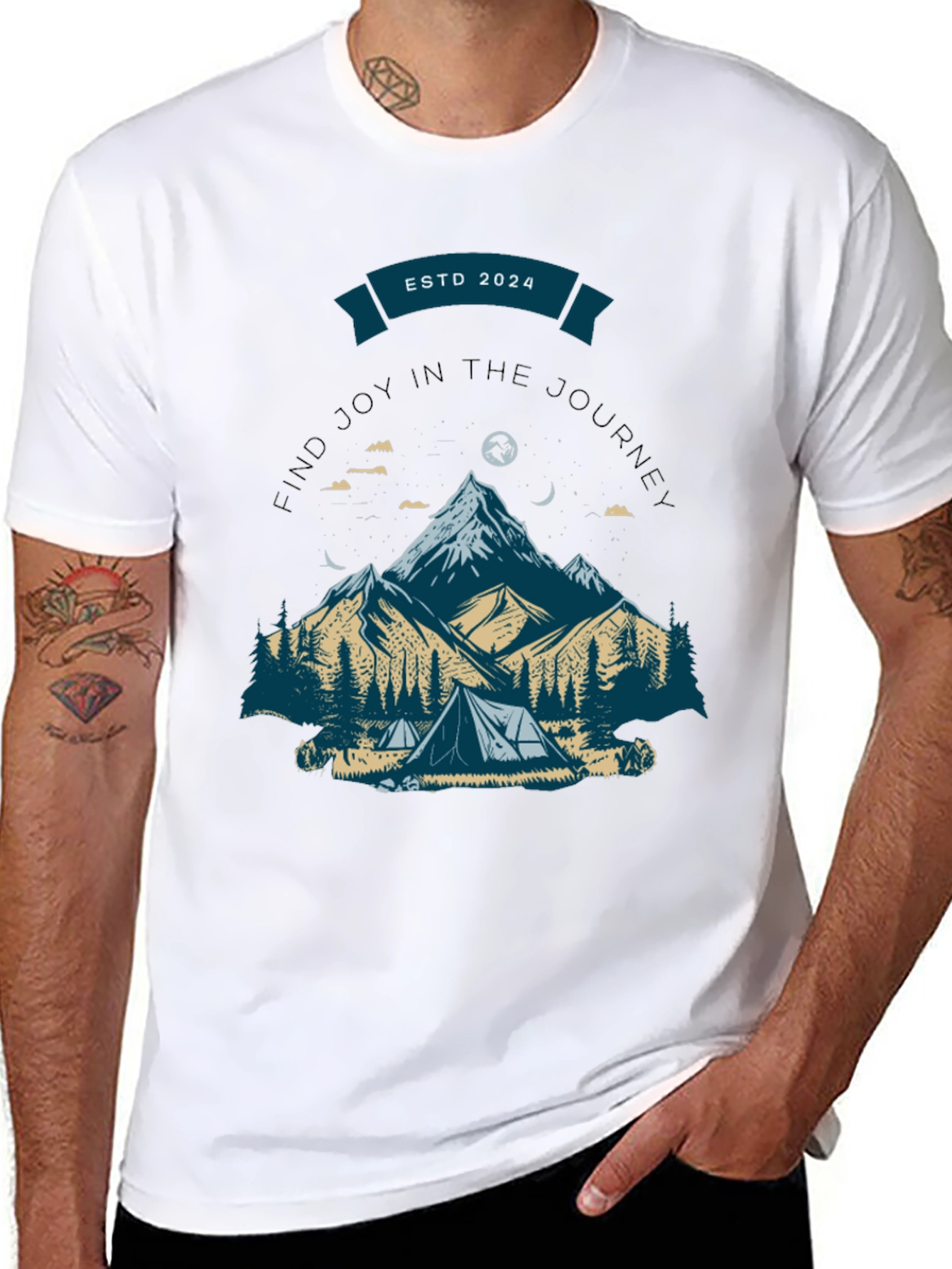 Black Mountain Adventure T-Shirt - Find Joy in the Journey view 8