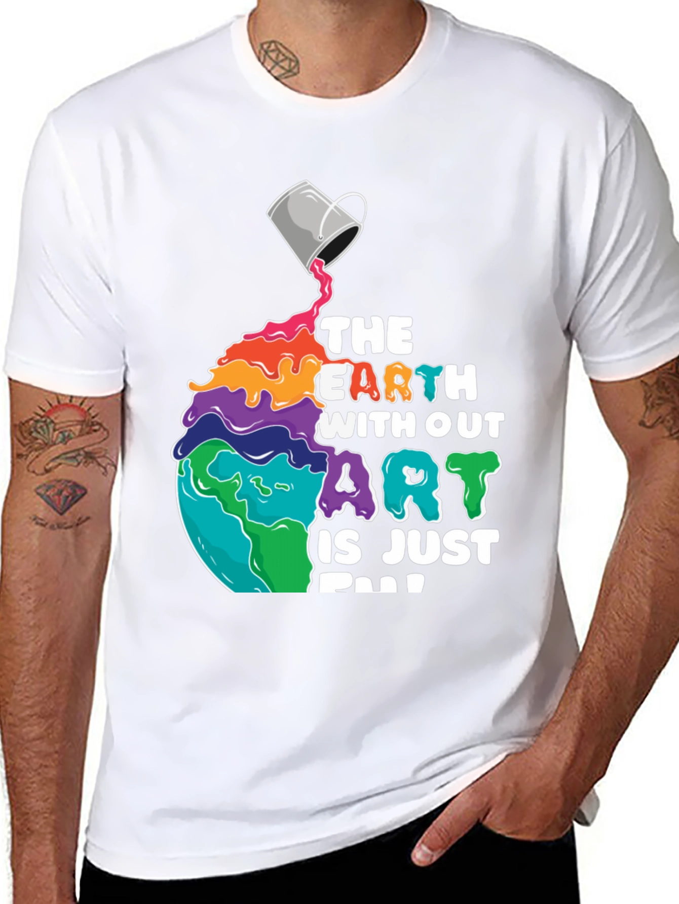 Black Art Lover T-Shirt: The Earth Without Art is Just Eh! view 8