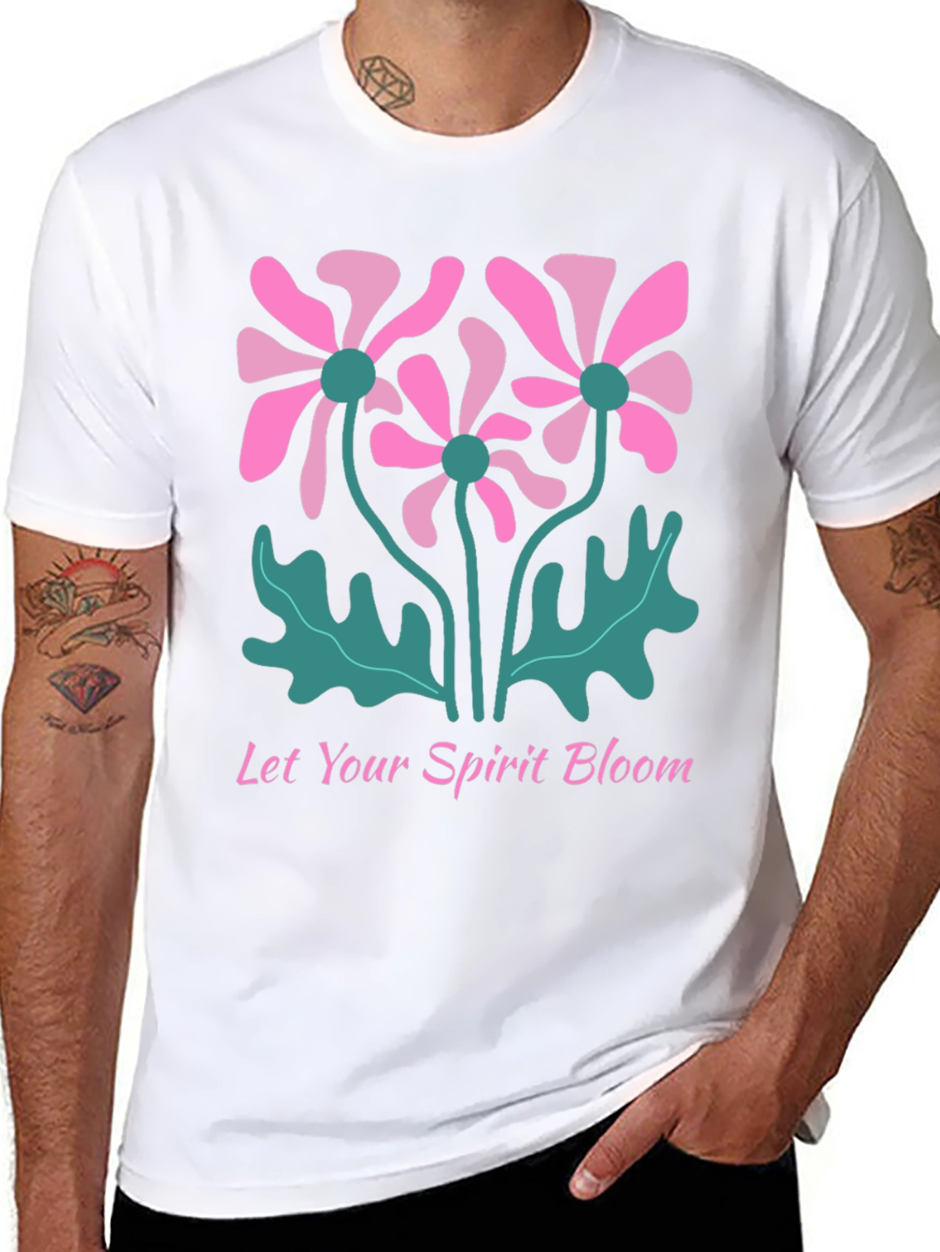 Black Bloom Spirit Graphic Tee view 8