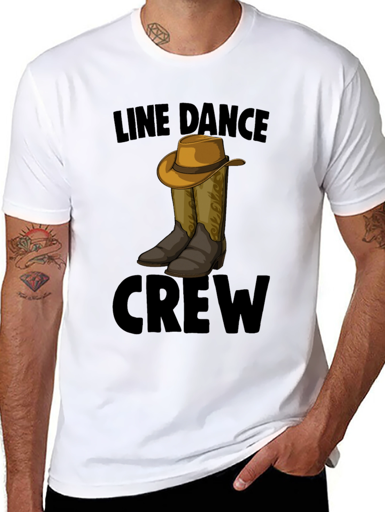 Line Dance Crew T-Shirt - Western Style - 8