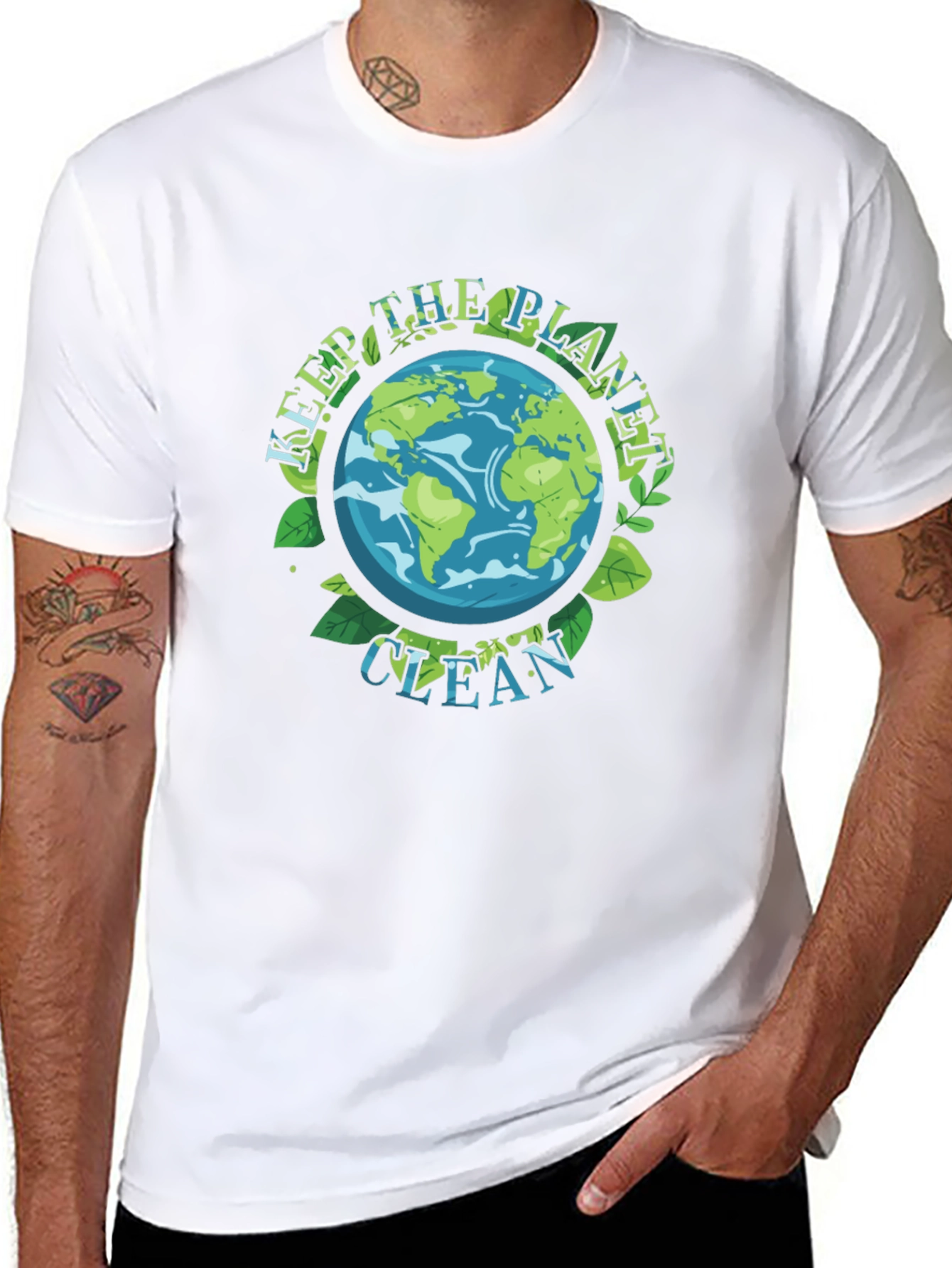 Black Keep The Planet Clean T-Shirt - Earth Day view 8
