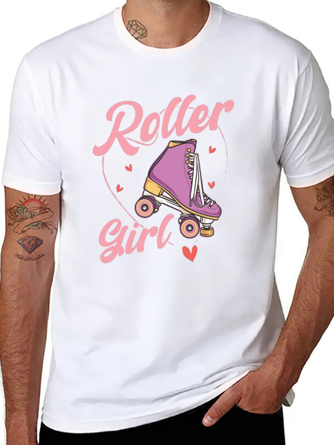 Black Roller Girl Graphic Tee - Skate in Style! view 8