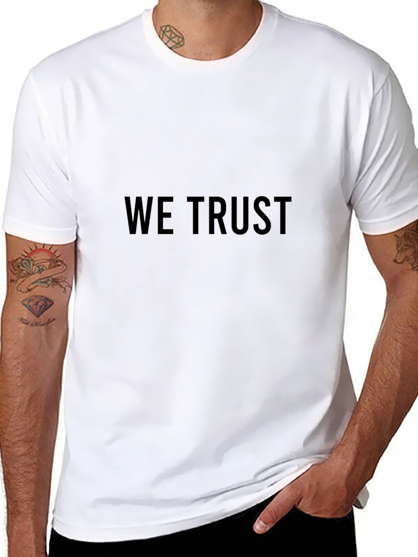 Black Black "We Trust" Graphic Tee view 8