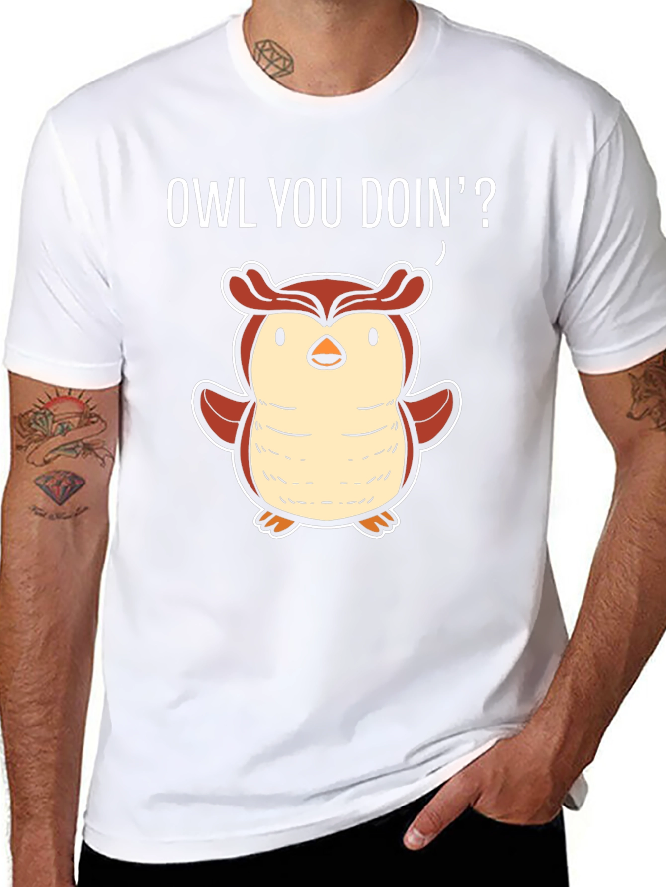Funny Owl You Doin' T-Shirt - 8