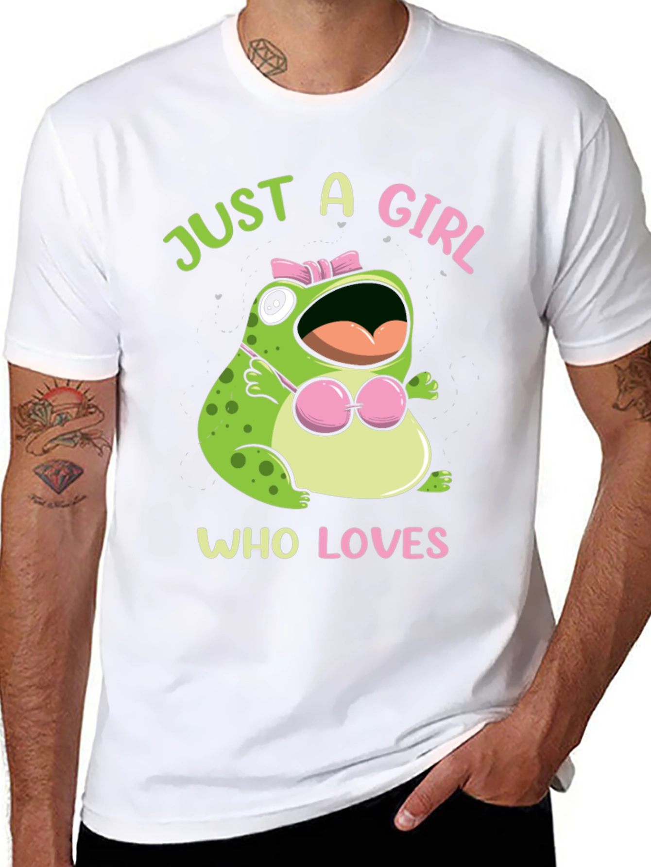 Black Funny Frog Lover T-Shirt view 8