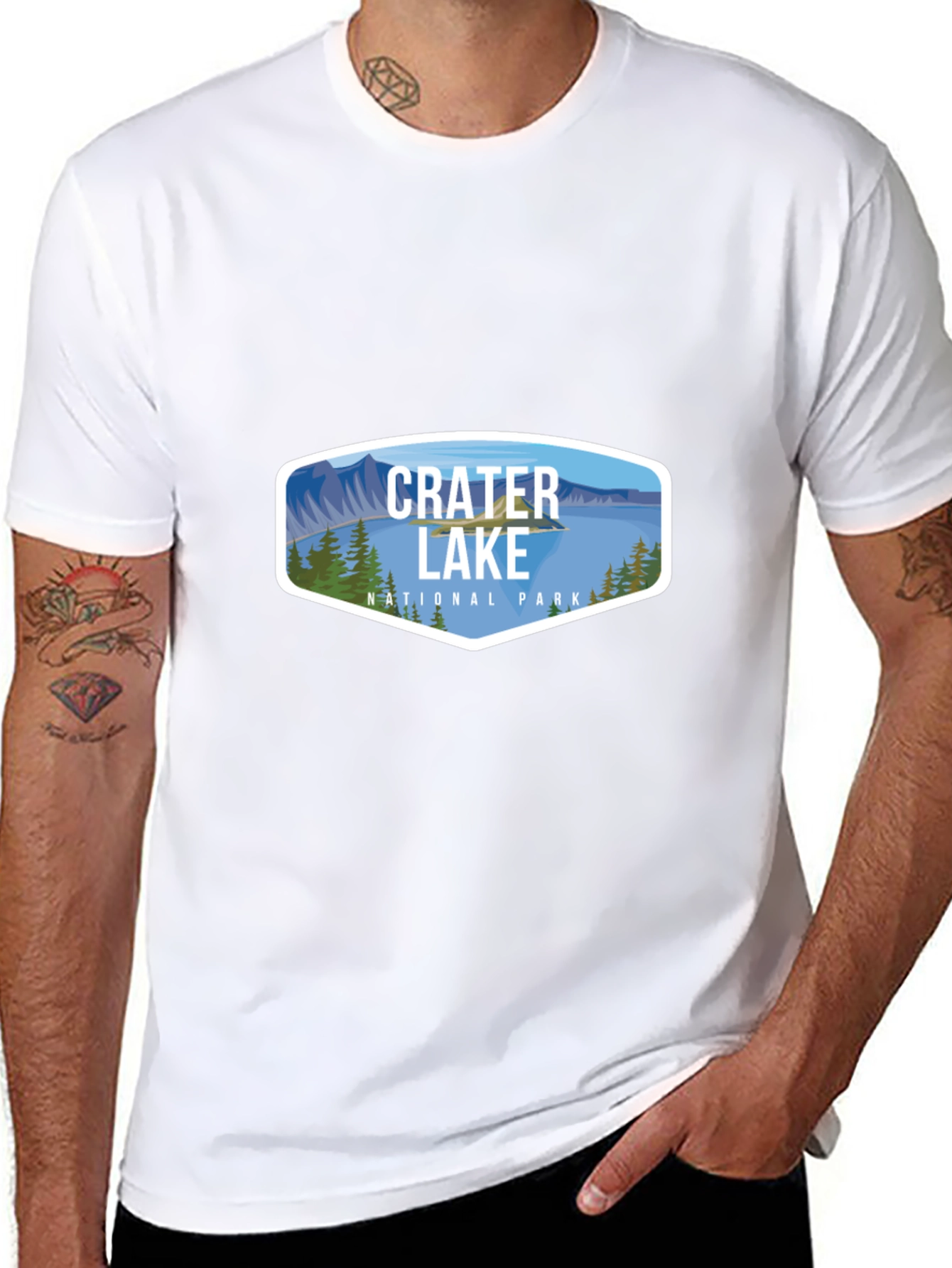 Black Crater Lake National Park T-Shirt view 8