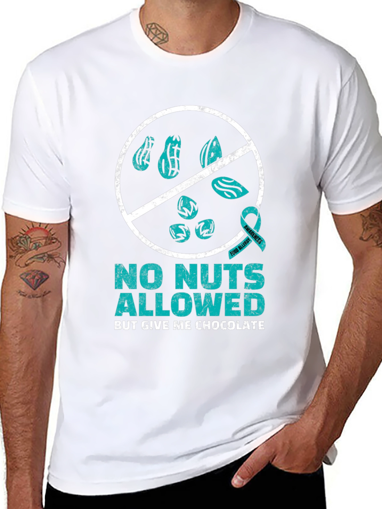 No Nuts Allowed T-Shirt - Food Allergy Awareness - 8