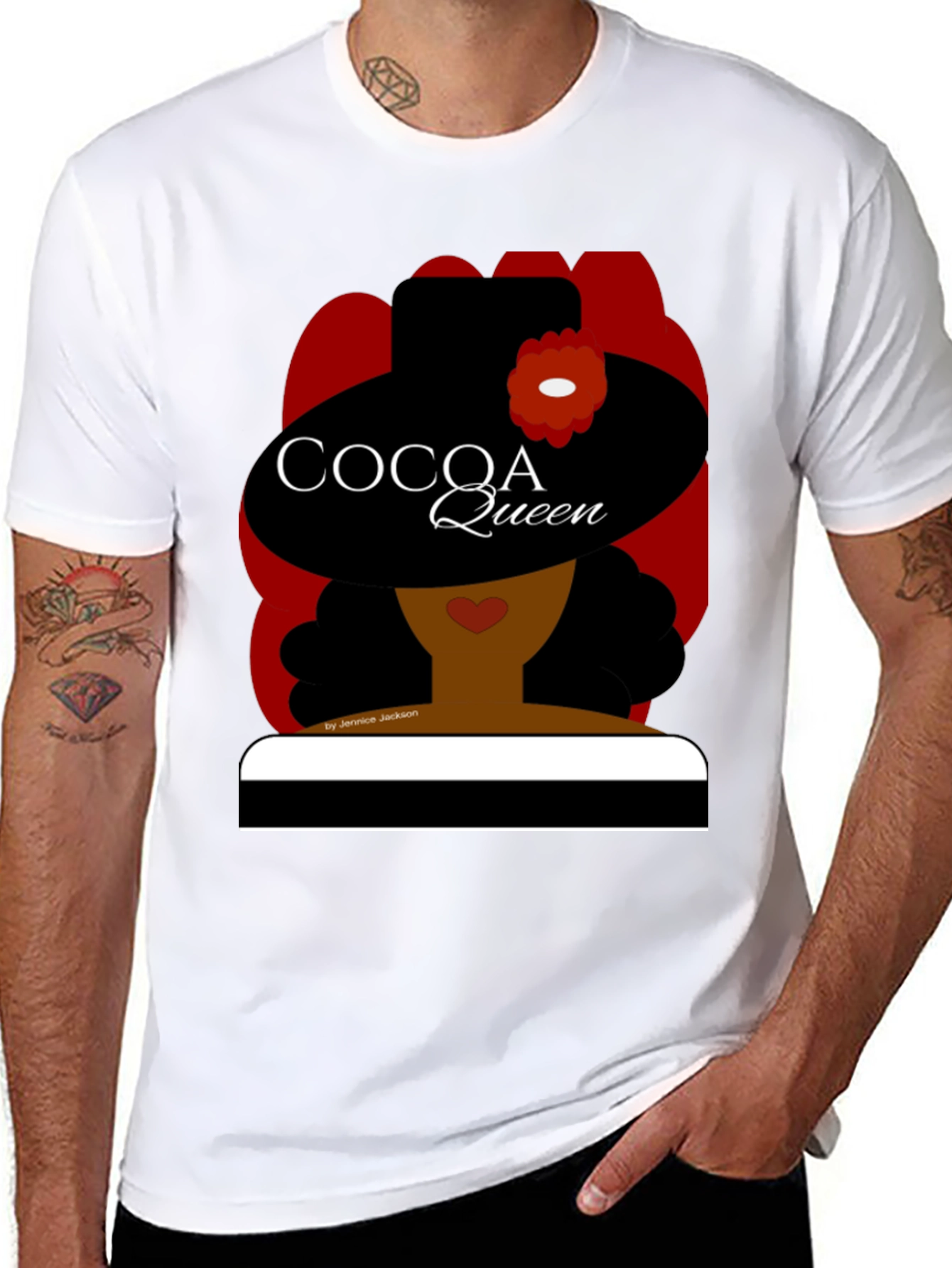 Black Cocoa Queen Graphic Tee - Stylish Statement Shirt view 8