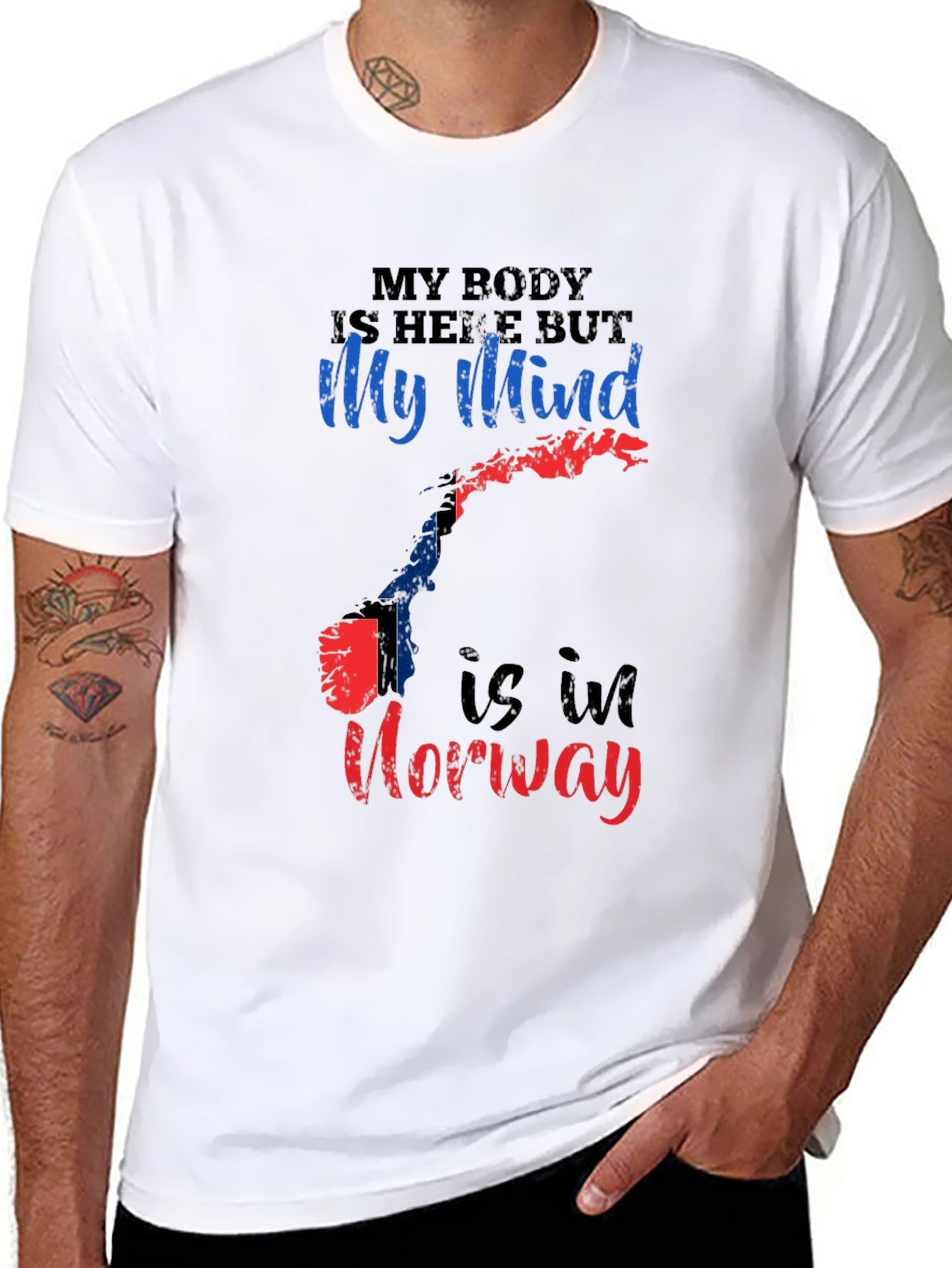 My Mind is in Norway T-Shirt - 8