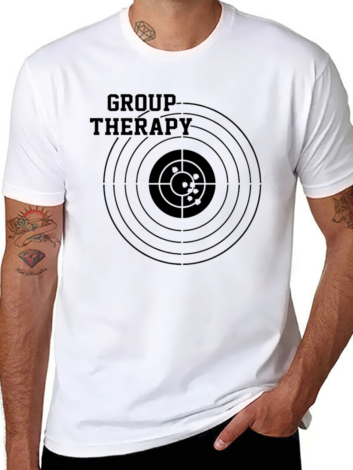 Black Group Therapy Target T-Shirt - Funny Graphic Tee view 8