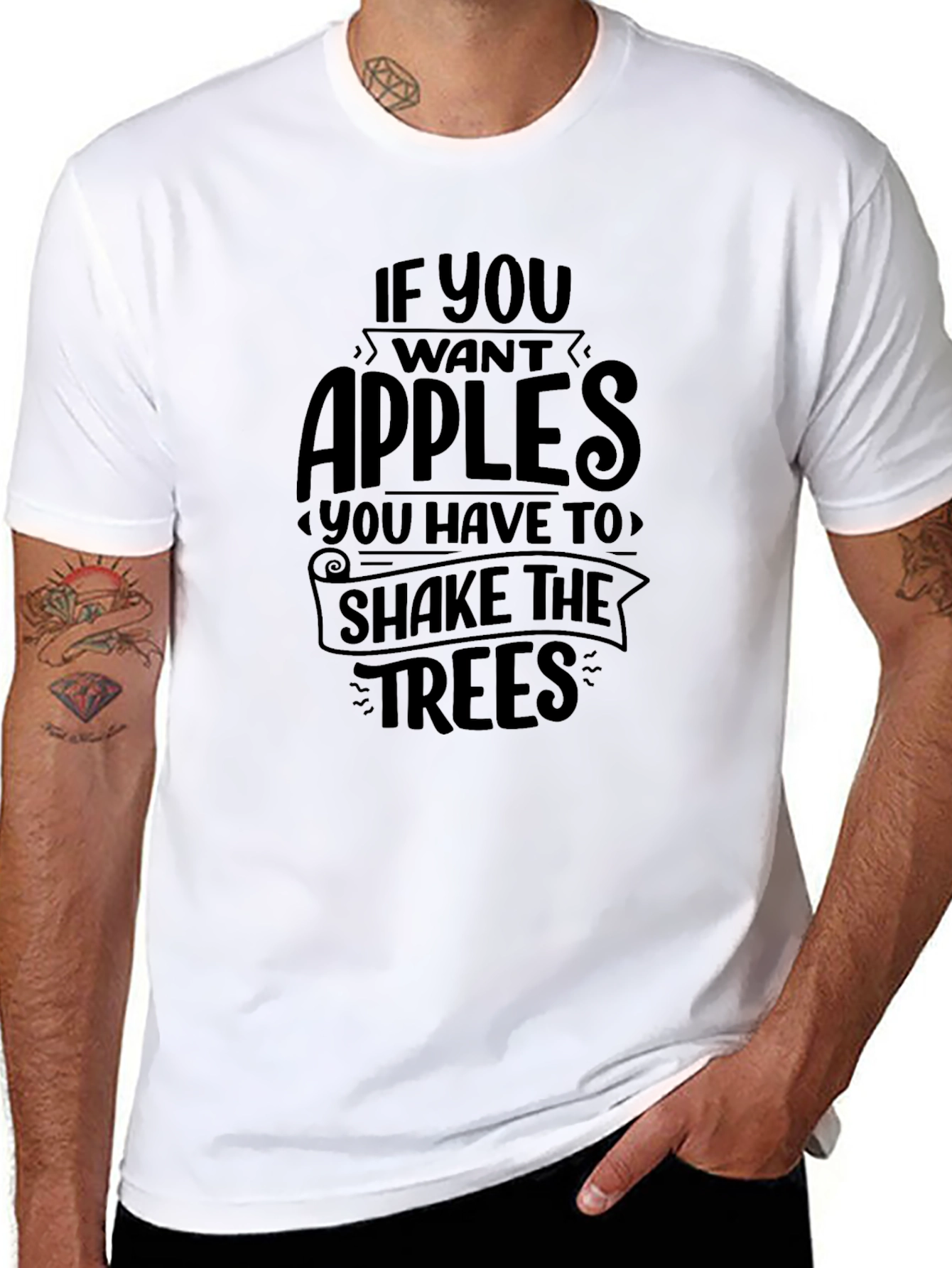 Black If You Want Apples T-Shirt view 8