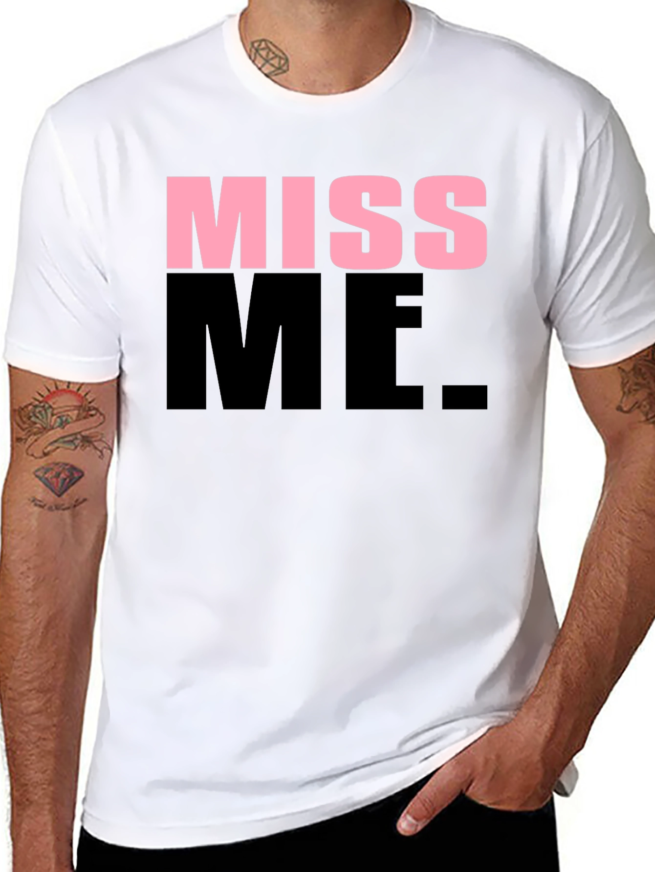 Black Miss Me Graphic T-Shirt view 8
