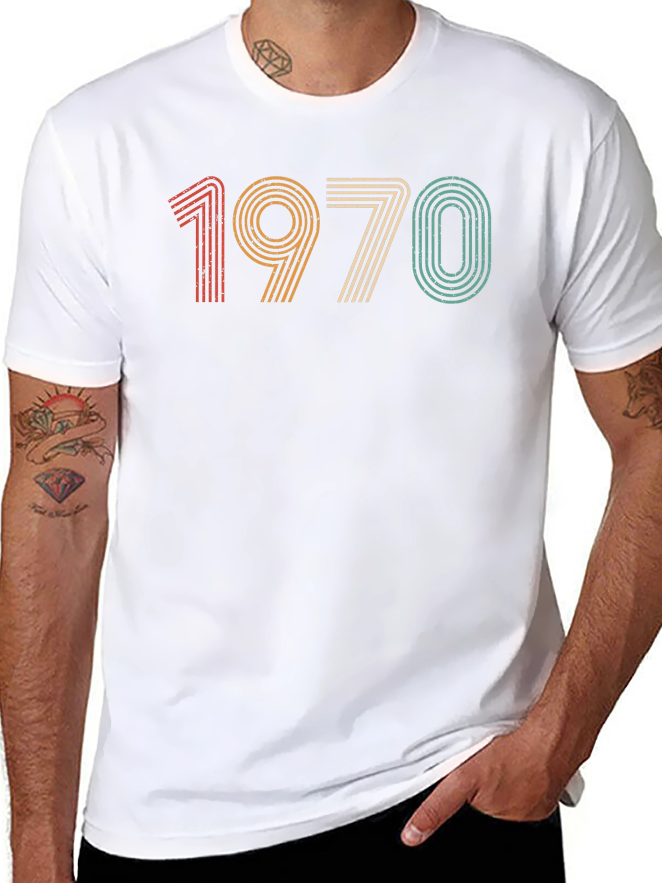 Black Retro 1970 Graphic T-Shirt view 8
