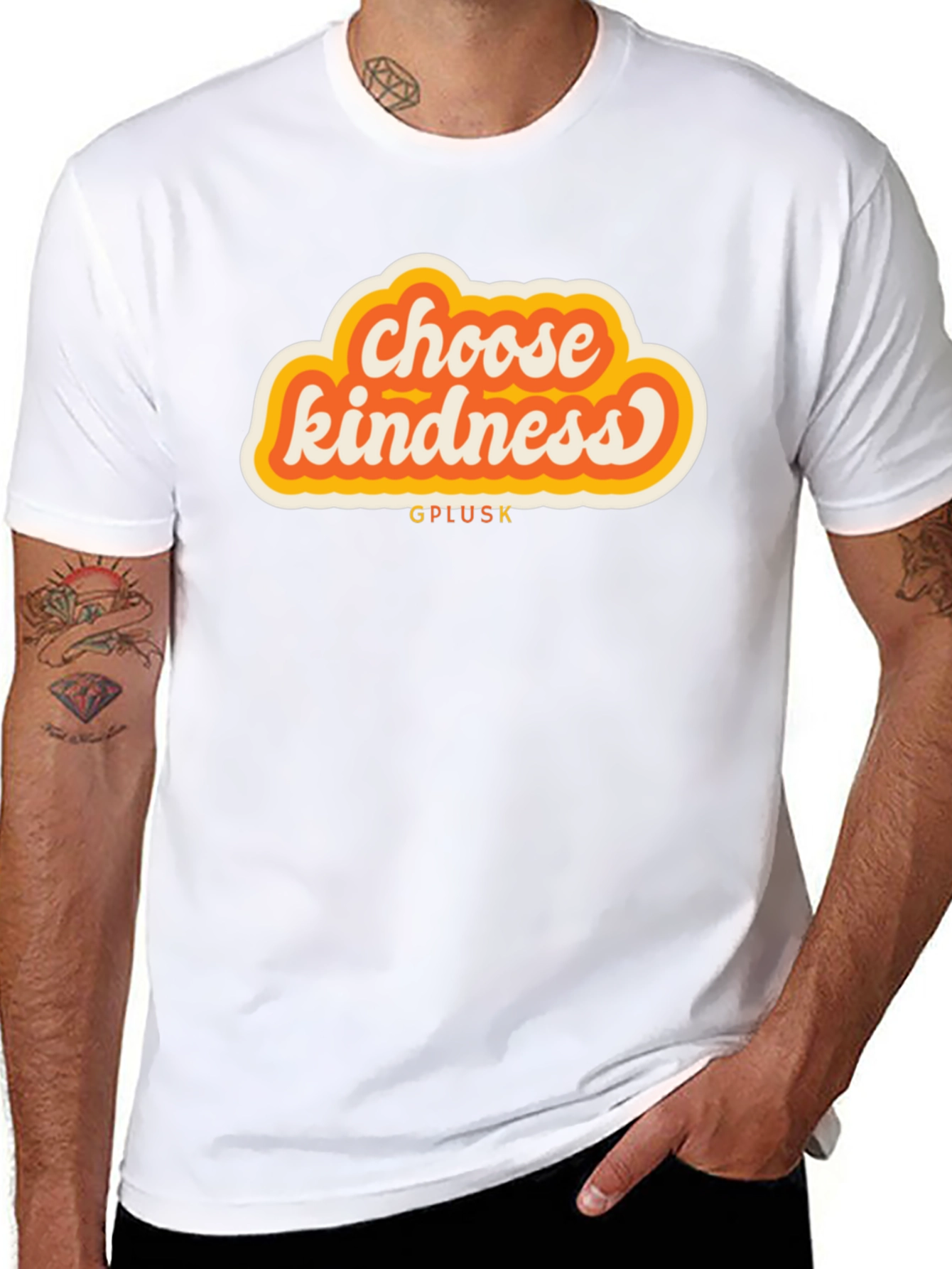 Black Choose Kindness Graphic Tee - Soft Cotton Blend view 8