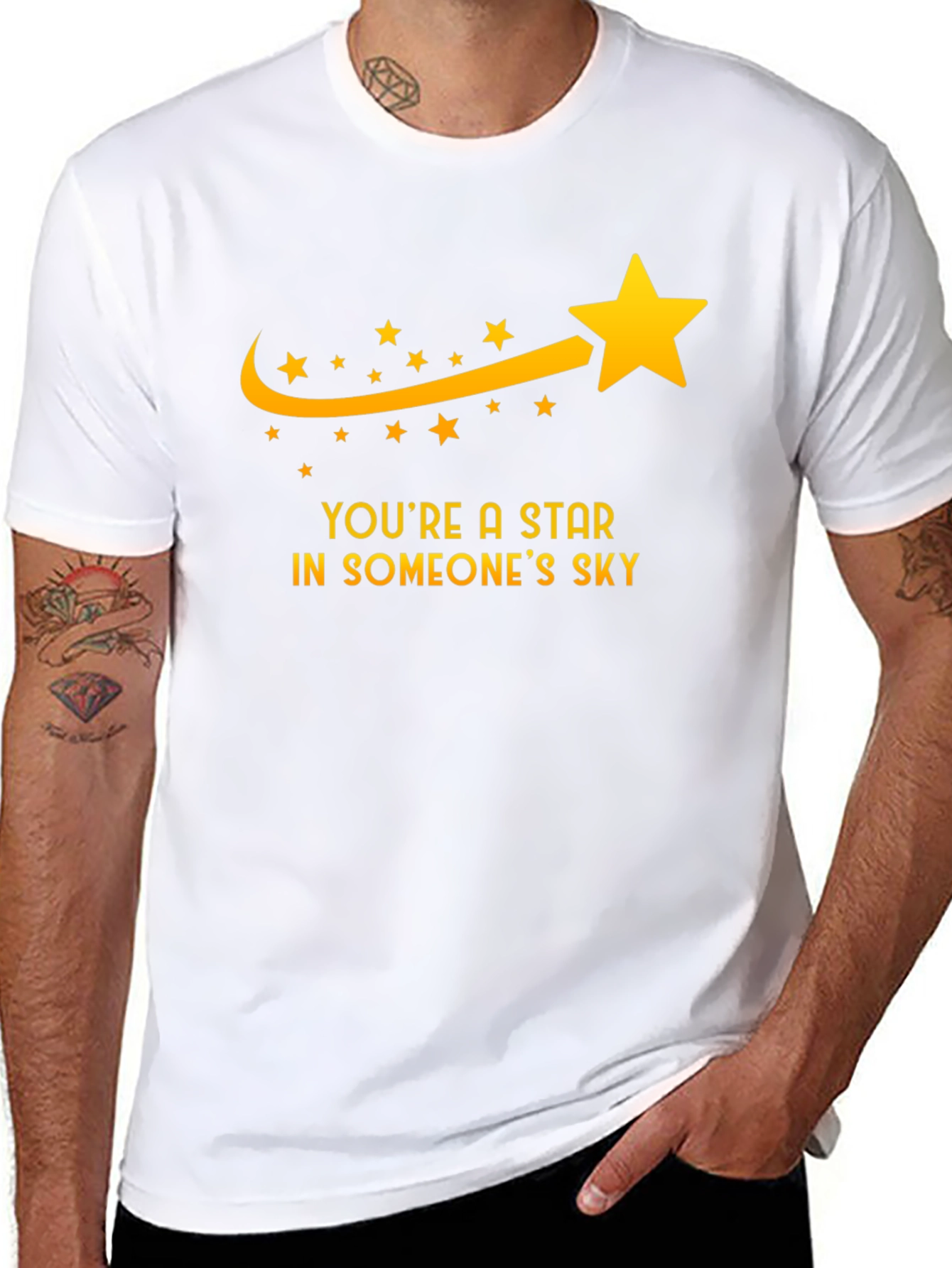 Black You're a Star T-Shirt - Motivational Tee view 8