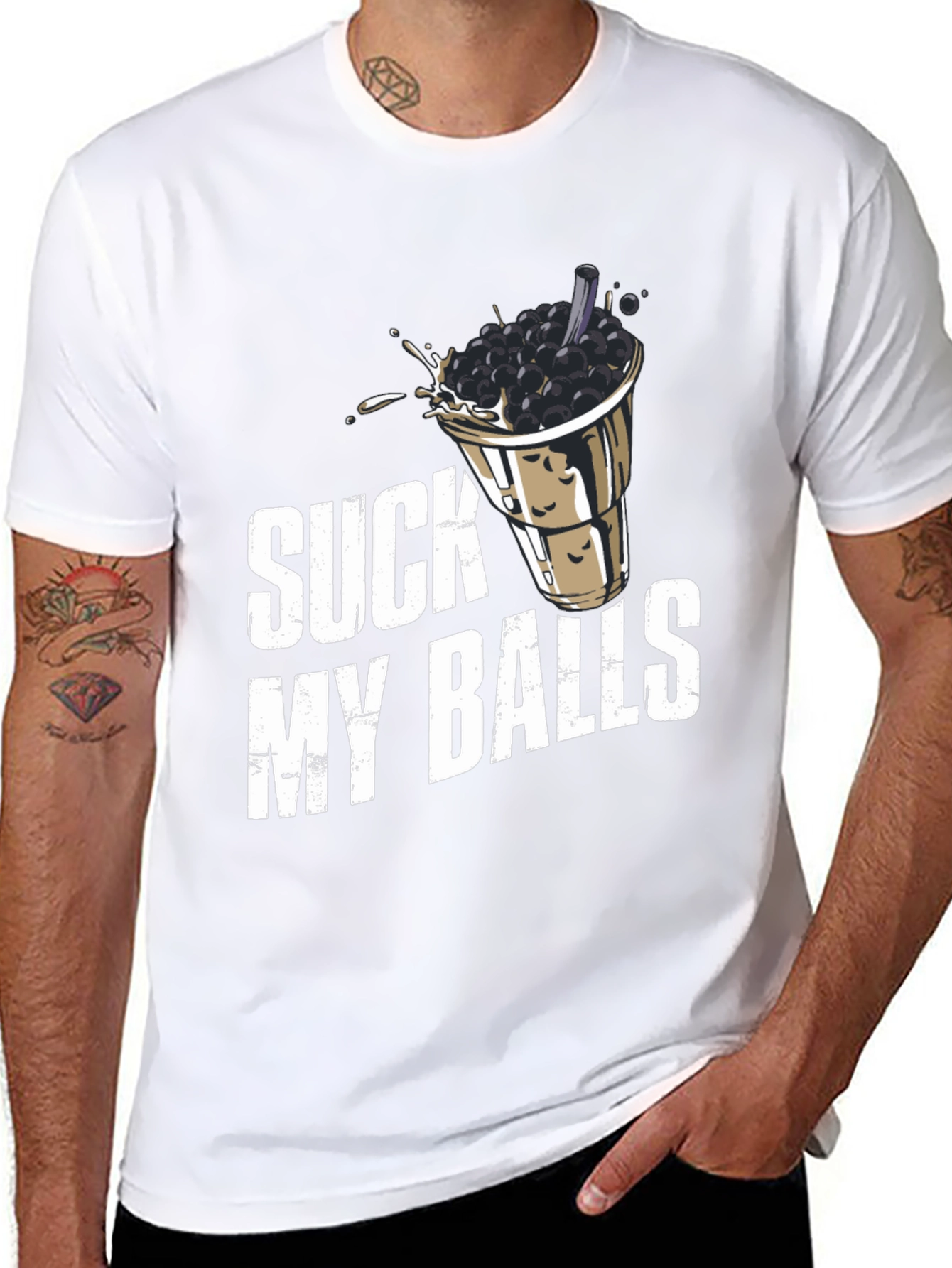 Suck My Balls Graphic T-Shirt - 8