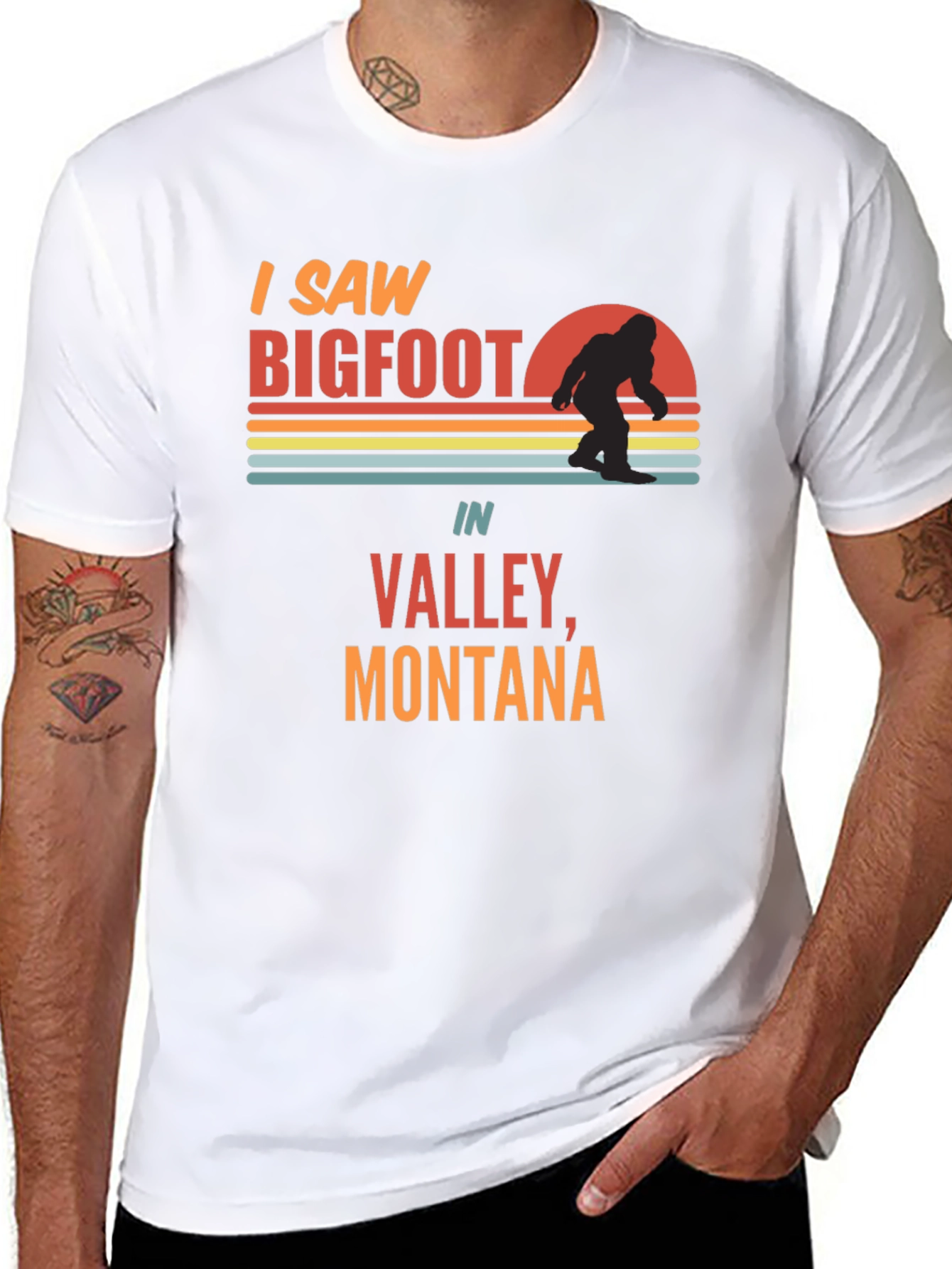 Black Bigfoot Valley Montana Tee view 8