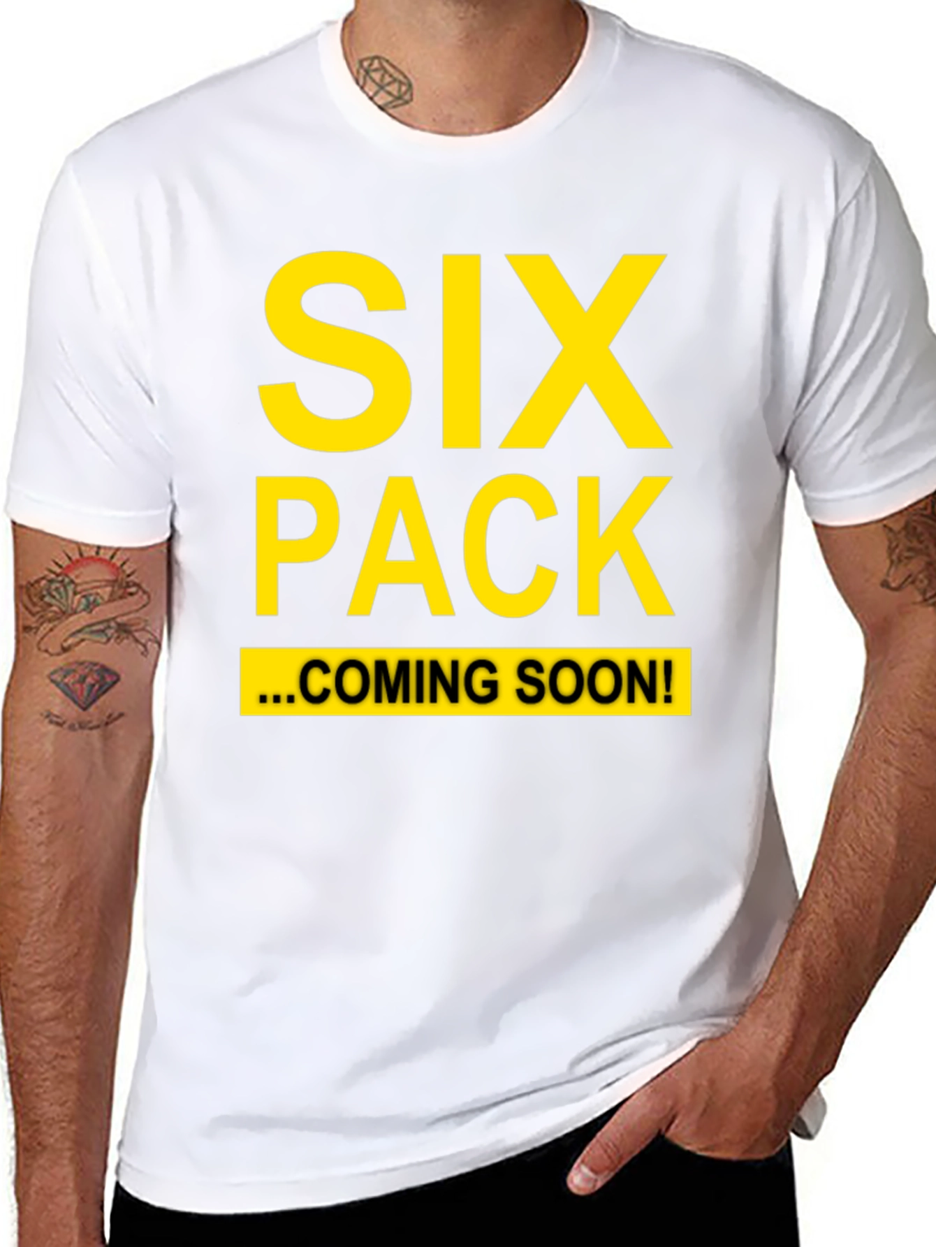 Black Six Pack Coming Soon T-Shirt view 8