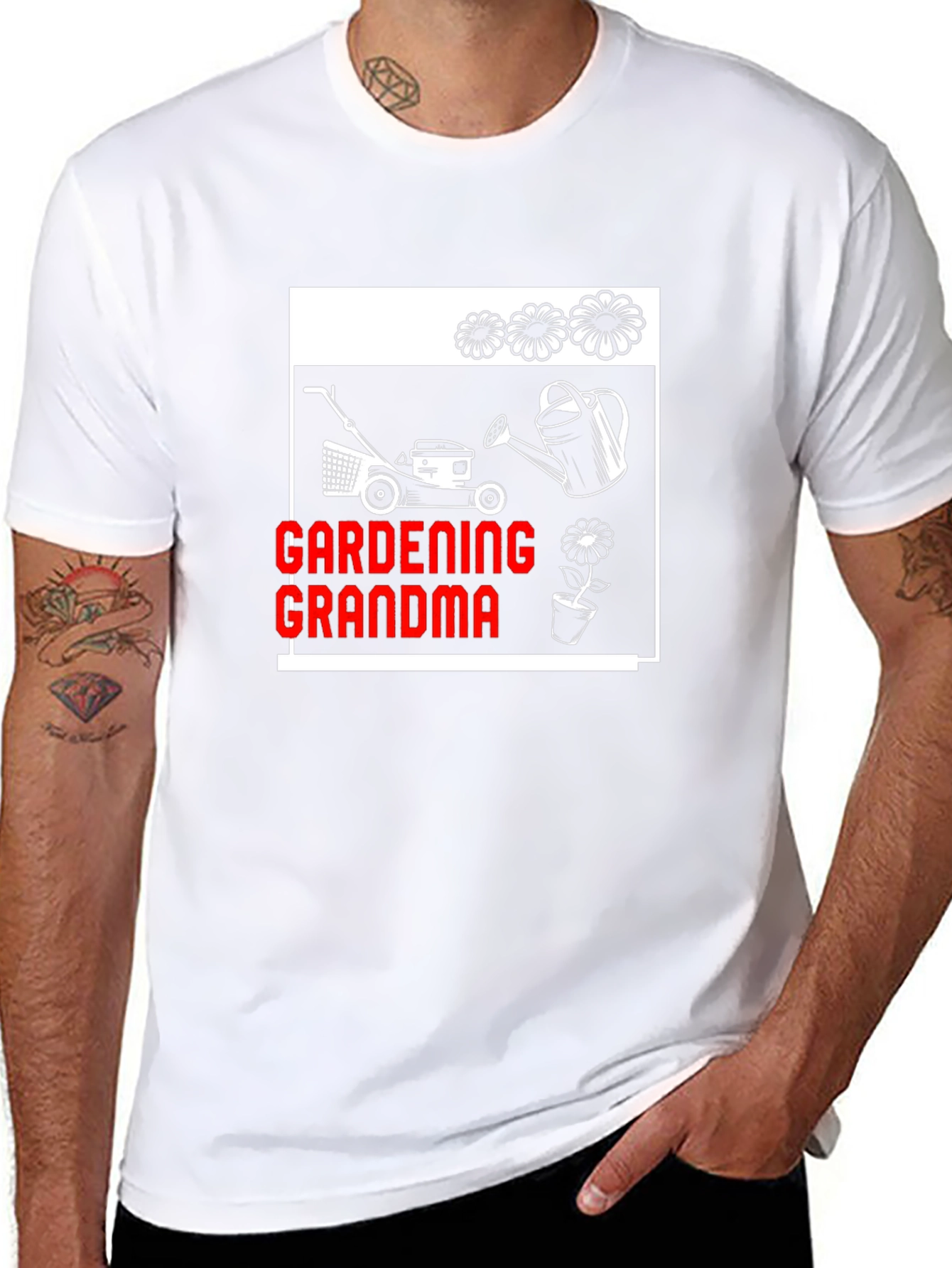 Black Gardening Grandma T-Shirt - Gardener Gift view 8