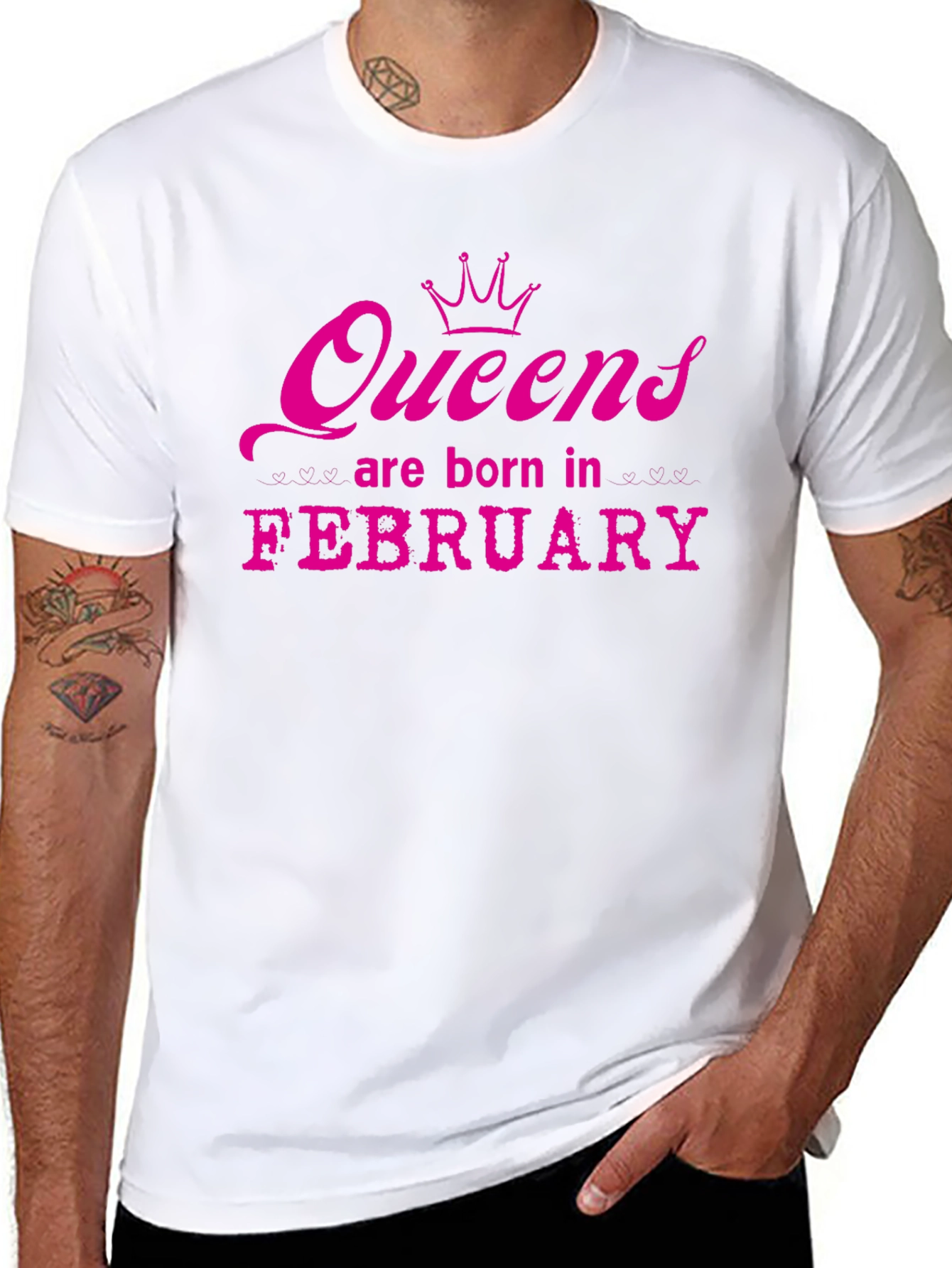 Black Queens Are Born in February T-Shirt view 8