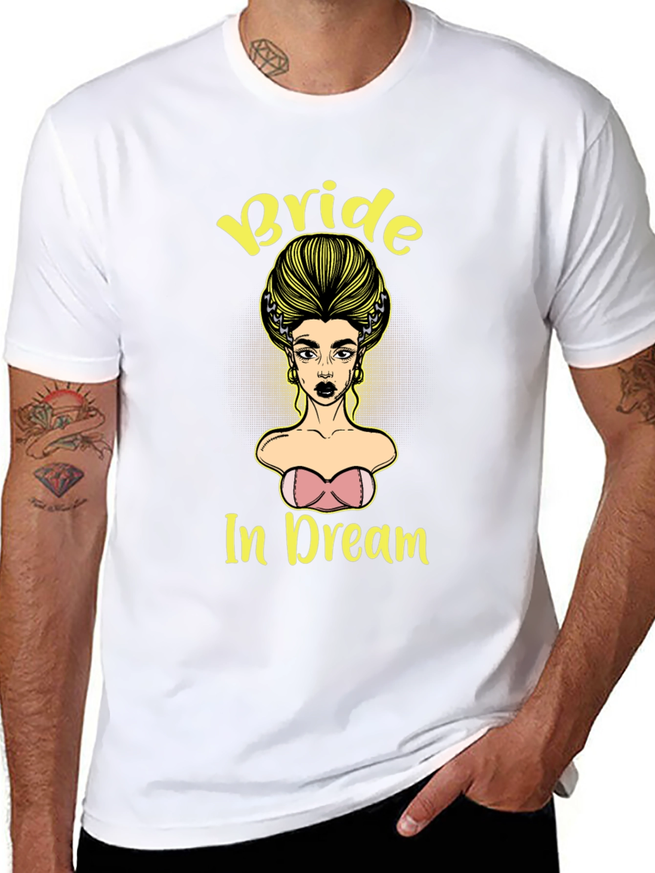 Black Bride In Dream Graphic Tee - Unique Design view 8