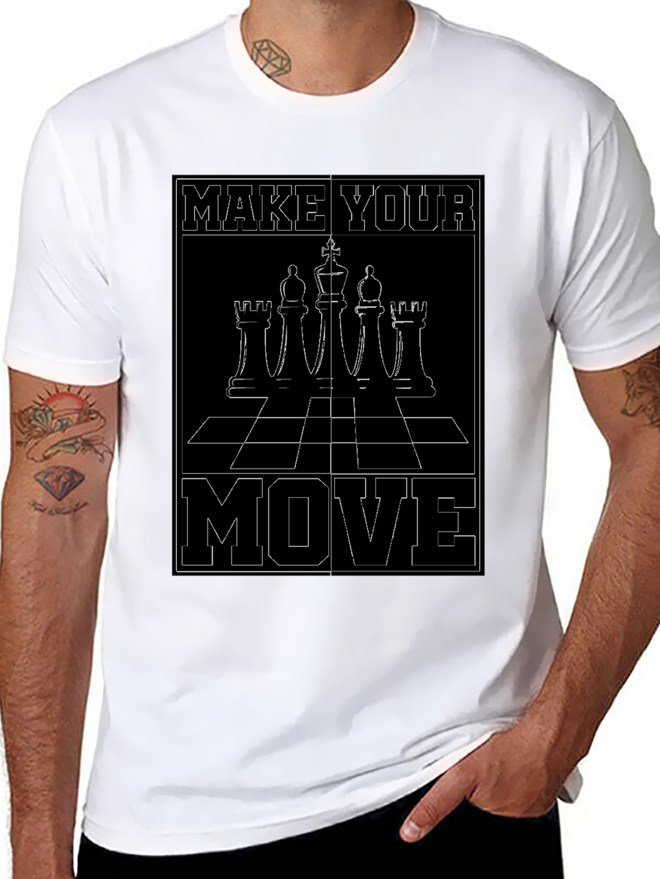 Make Your Move Chess Graphic Tee - 8