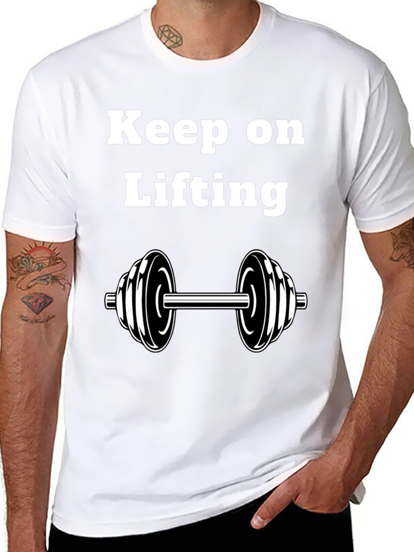 Black Keep On Lifting T-Shirt view 8