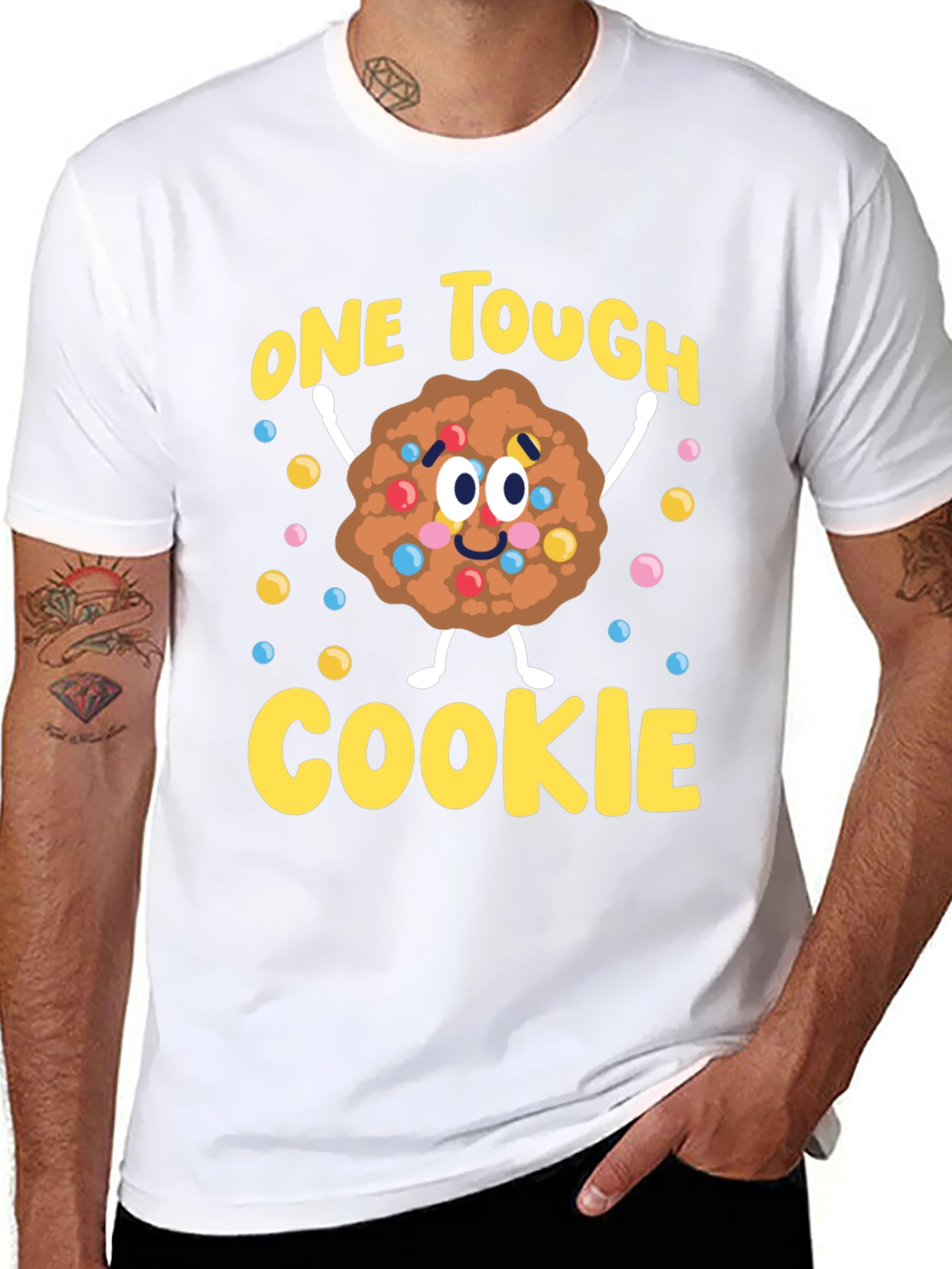 Black One Tough Cookie Graphic T-Shirt view 8