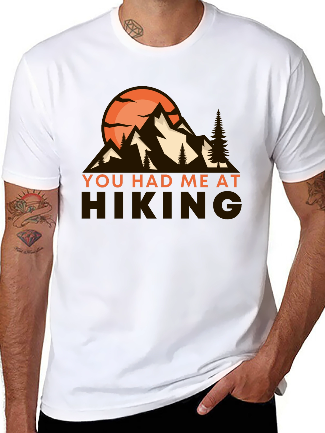 Hiking Graphic Tee - You Had Me At Hiking - 8