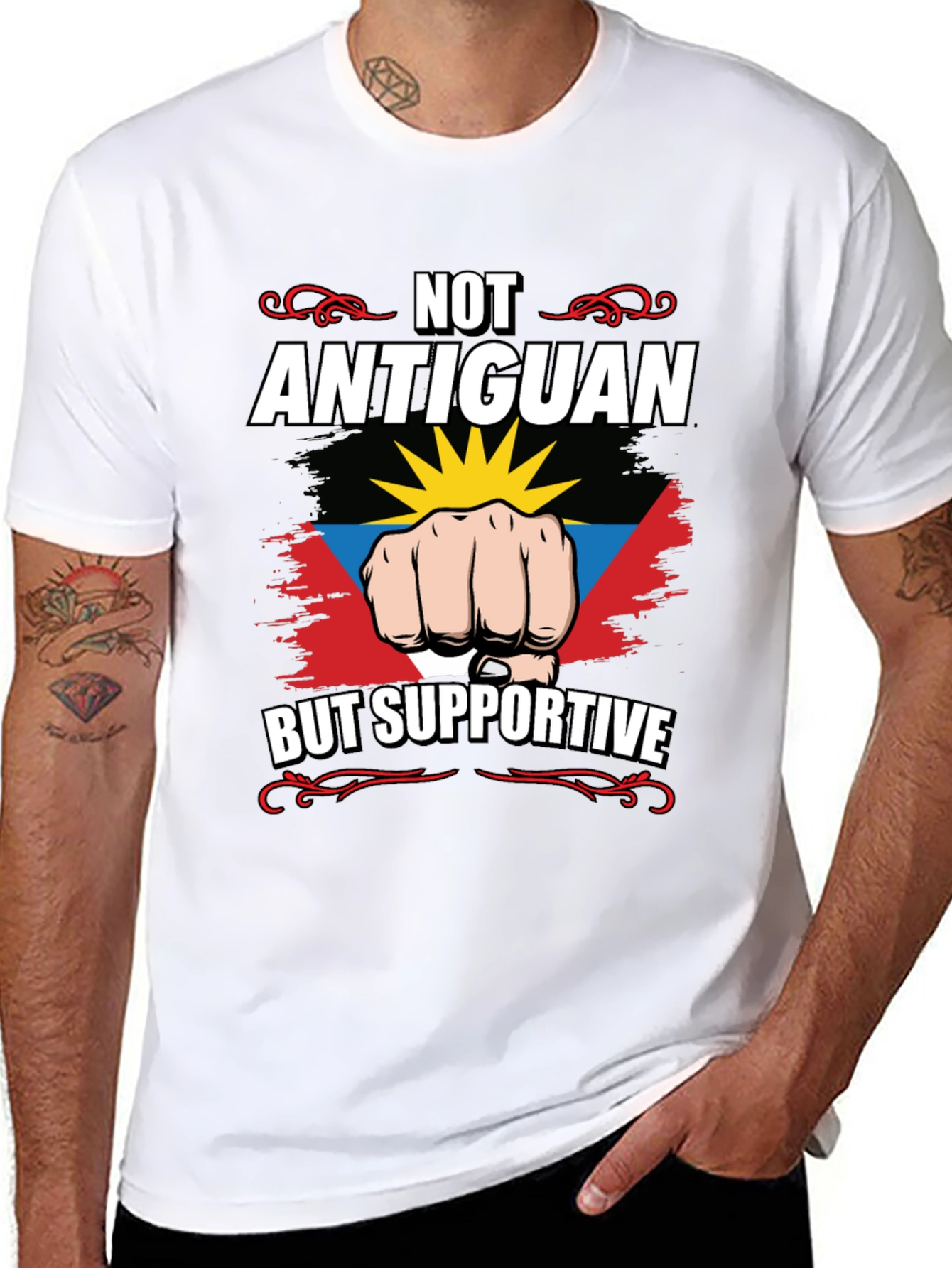 Antiguan Supportive Graphic T-Shirt - 8
