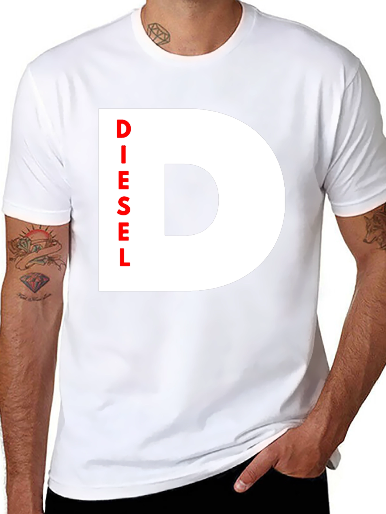 Black Diesel Graphic Tee - Modern Casual Style view 8