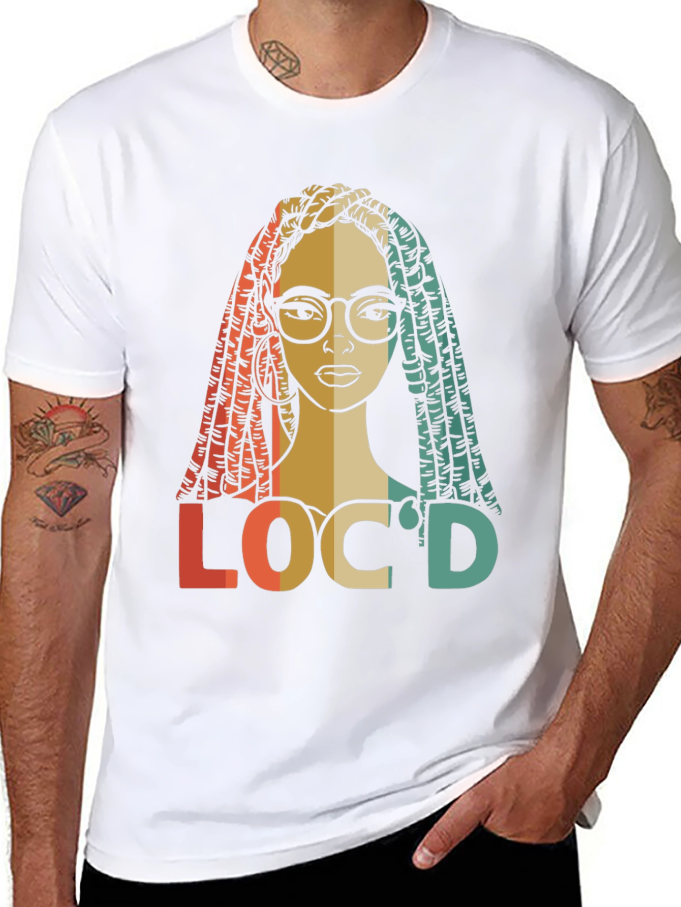 Black Loc'd Retro Graphic T-Shirt view 8
