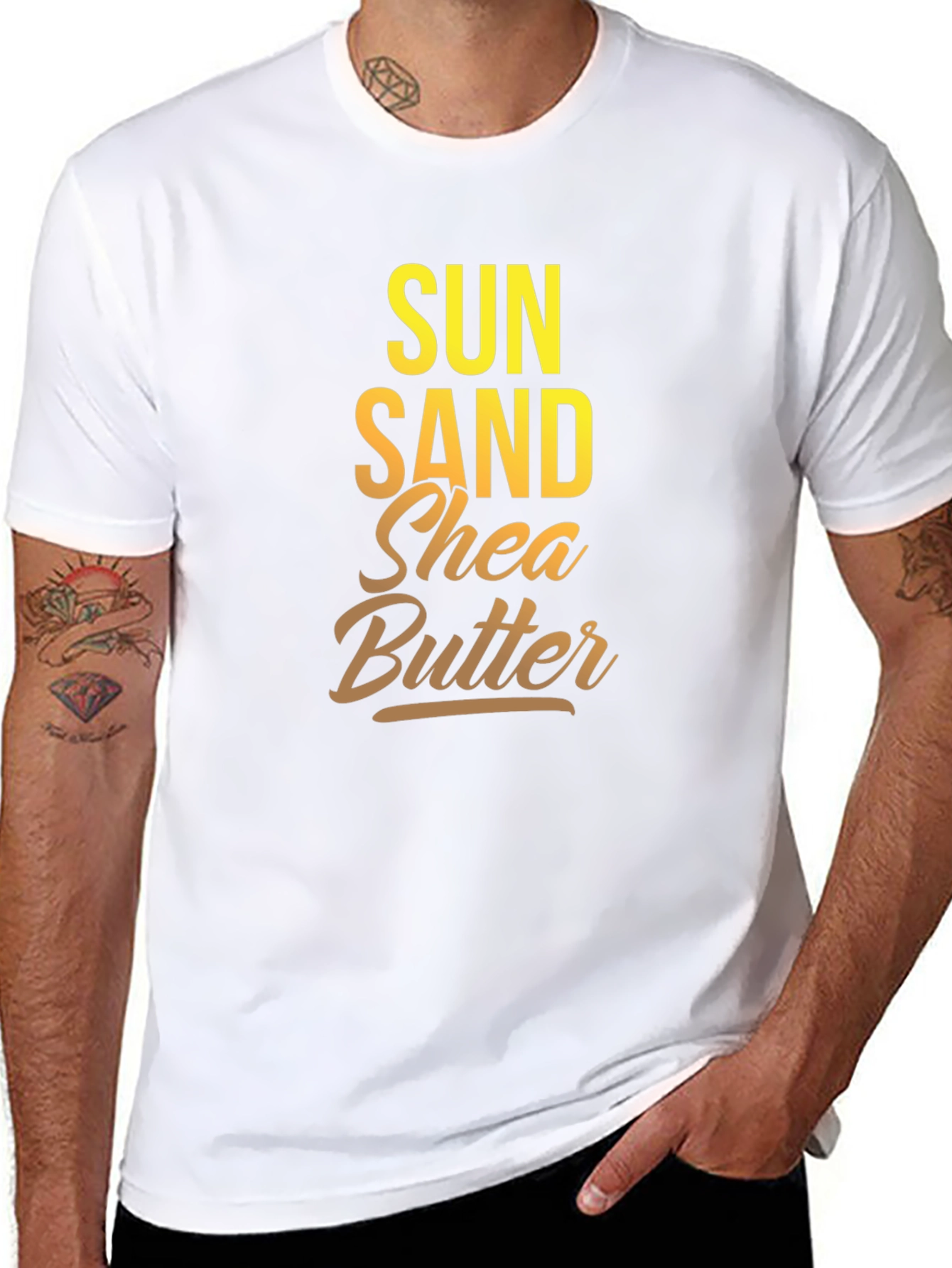 Black Sun Sand Shea Butter Graphic Tee view 8