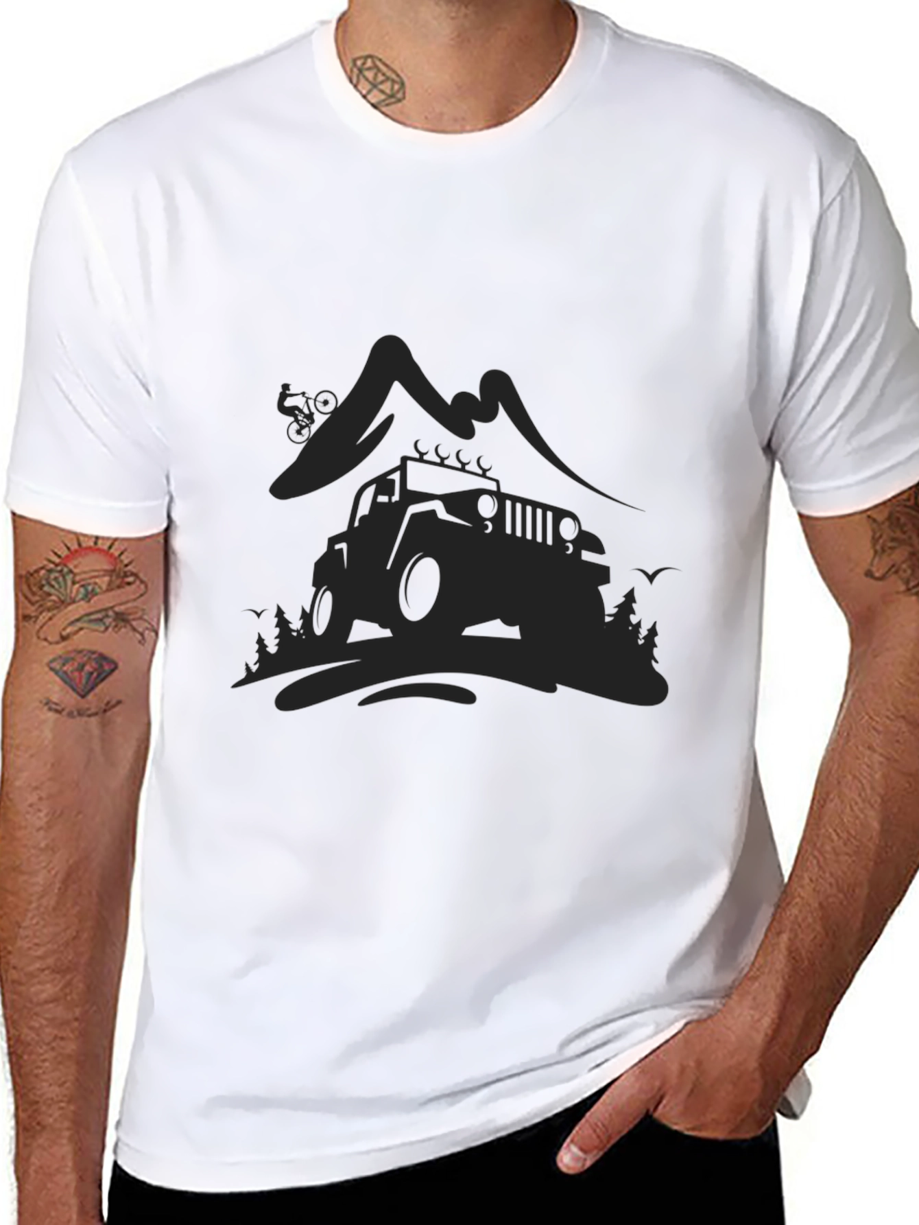 Black Mountain Jeep Adventure Tee view 8