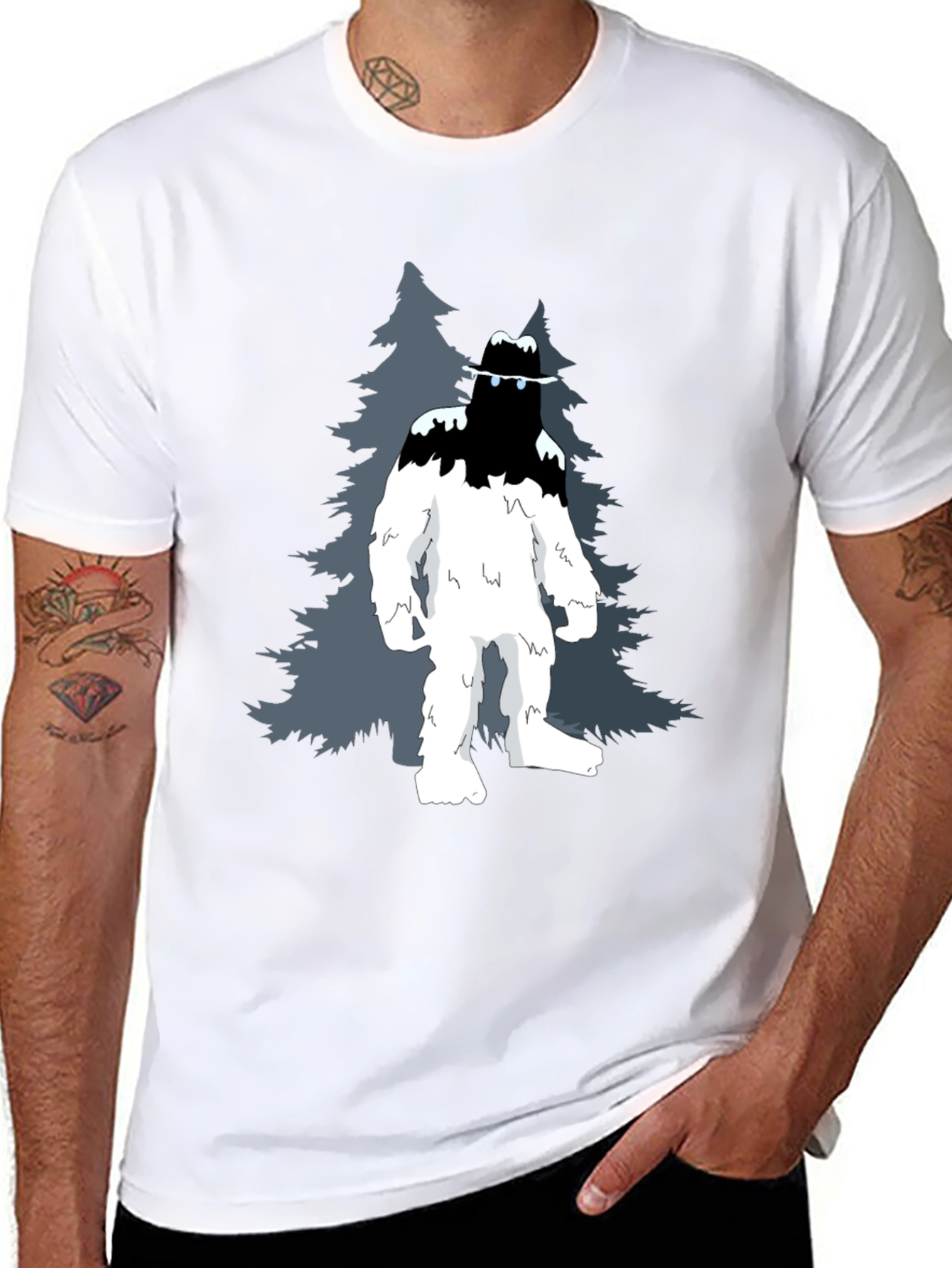 Black Sasquatch Graphic Tee - Mystery in the Mountains view 8