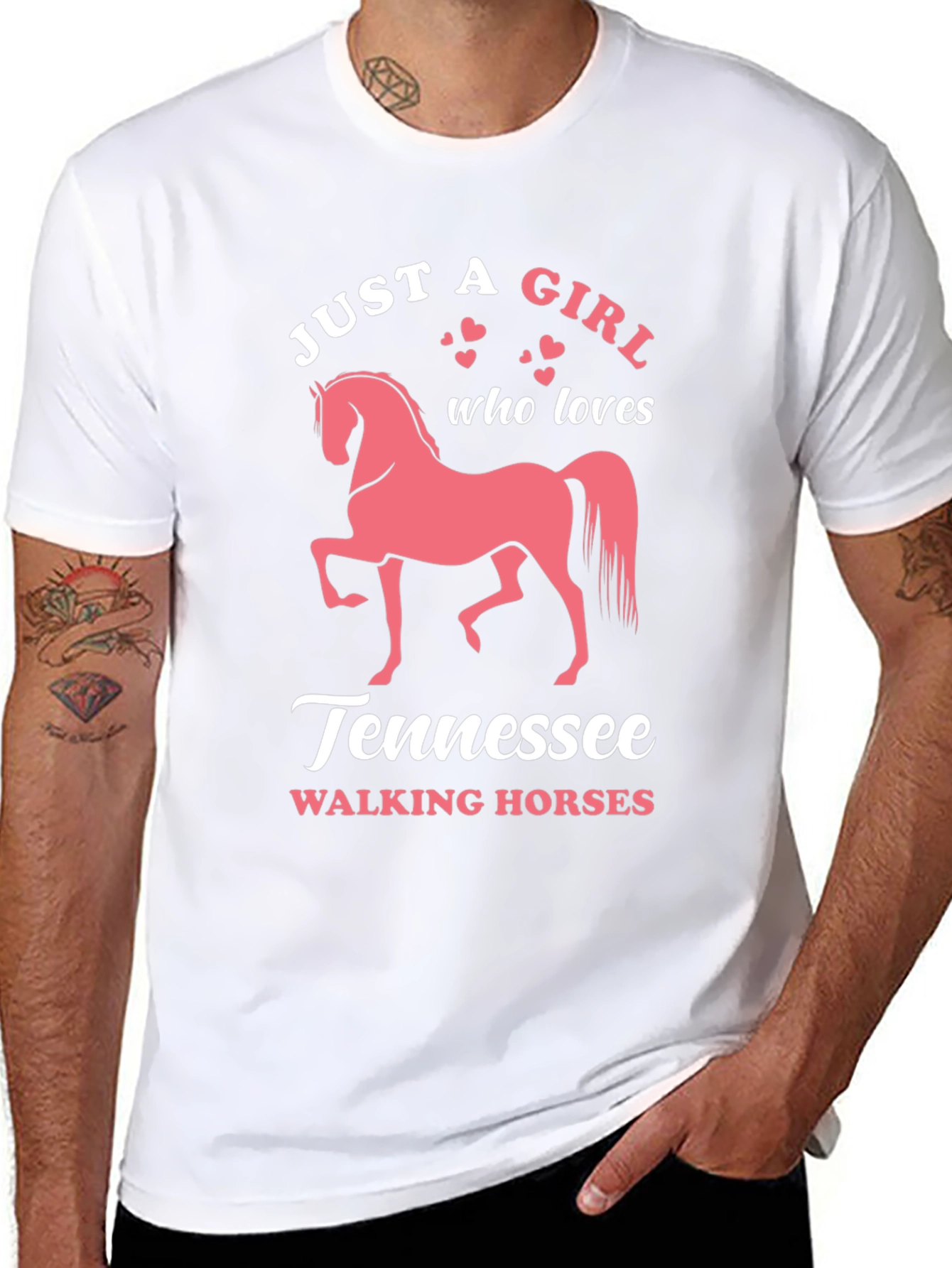 Black Tennessee Walking Horse Graphic T-Shirt view 8