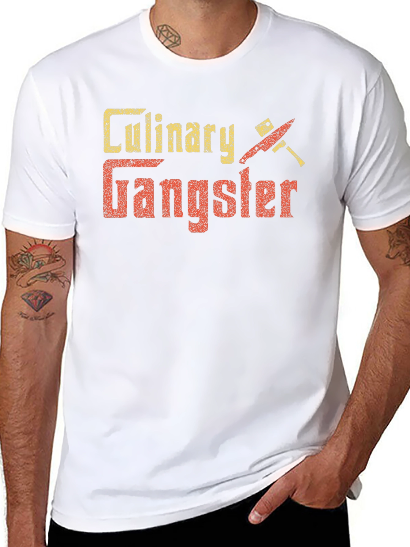 Culinary Gangster Graphic Tee - Foodie T-Shirt - 8