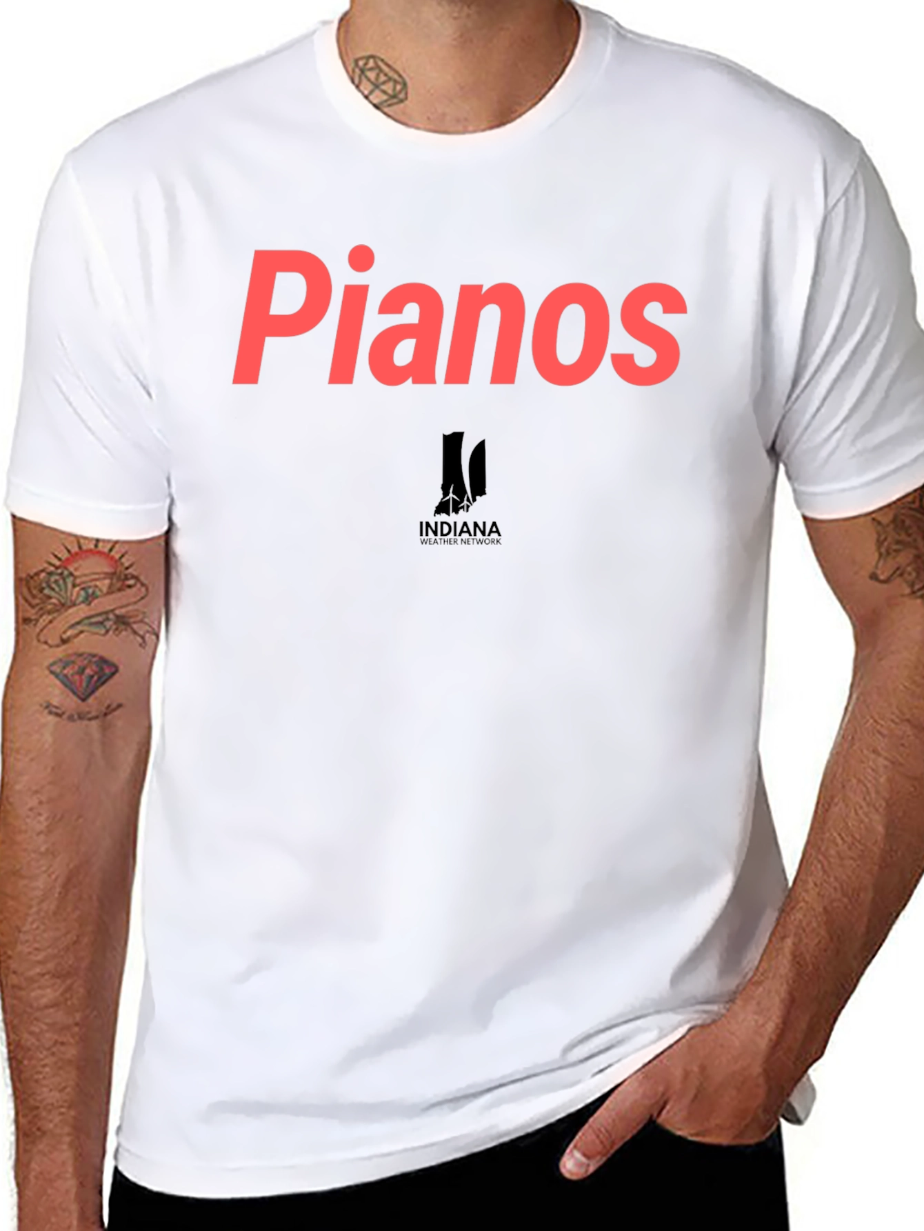 Black Pianos Graphic Tee - Indiana Theatre Style view 8