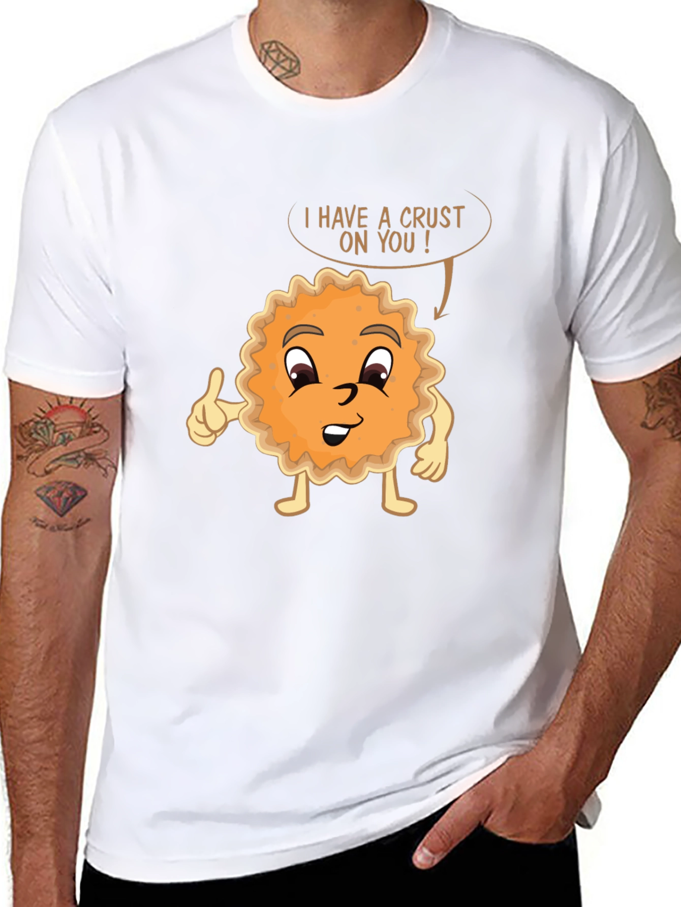 Funny Pie Pun T-Shirt - I Have A Crust On You! - 8