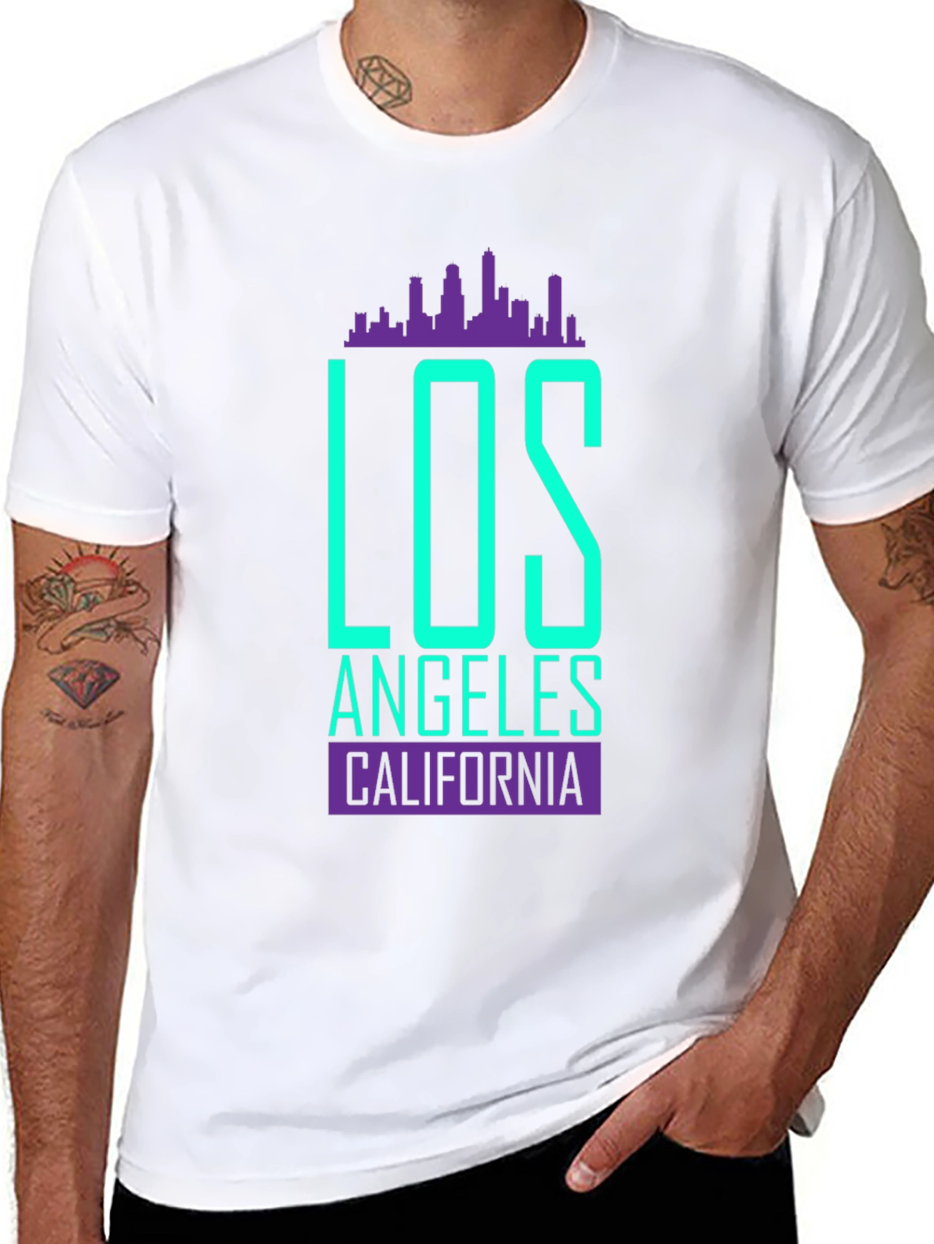 Los Angeles California Graphic T-Shirt - 8