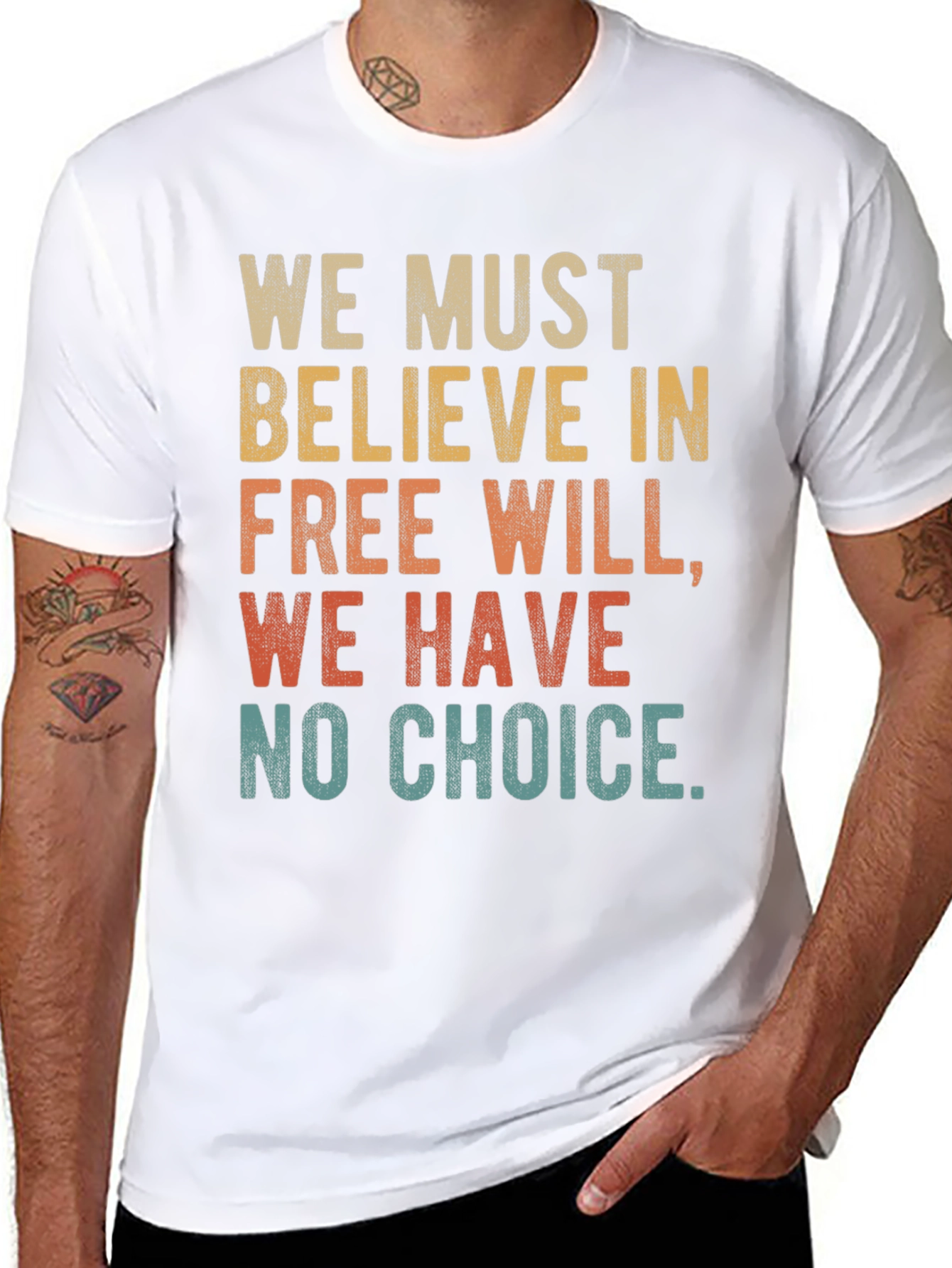 Black Free Will T-Shirt - We Must Believe Tee view 8