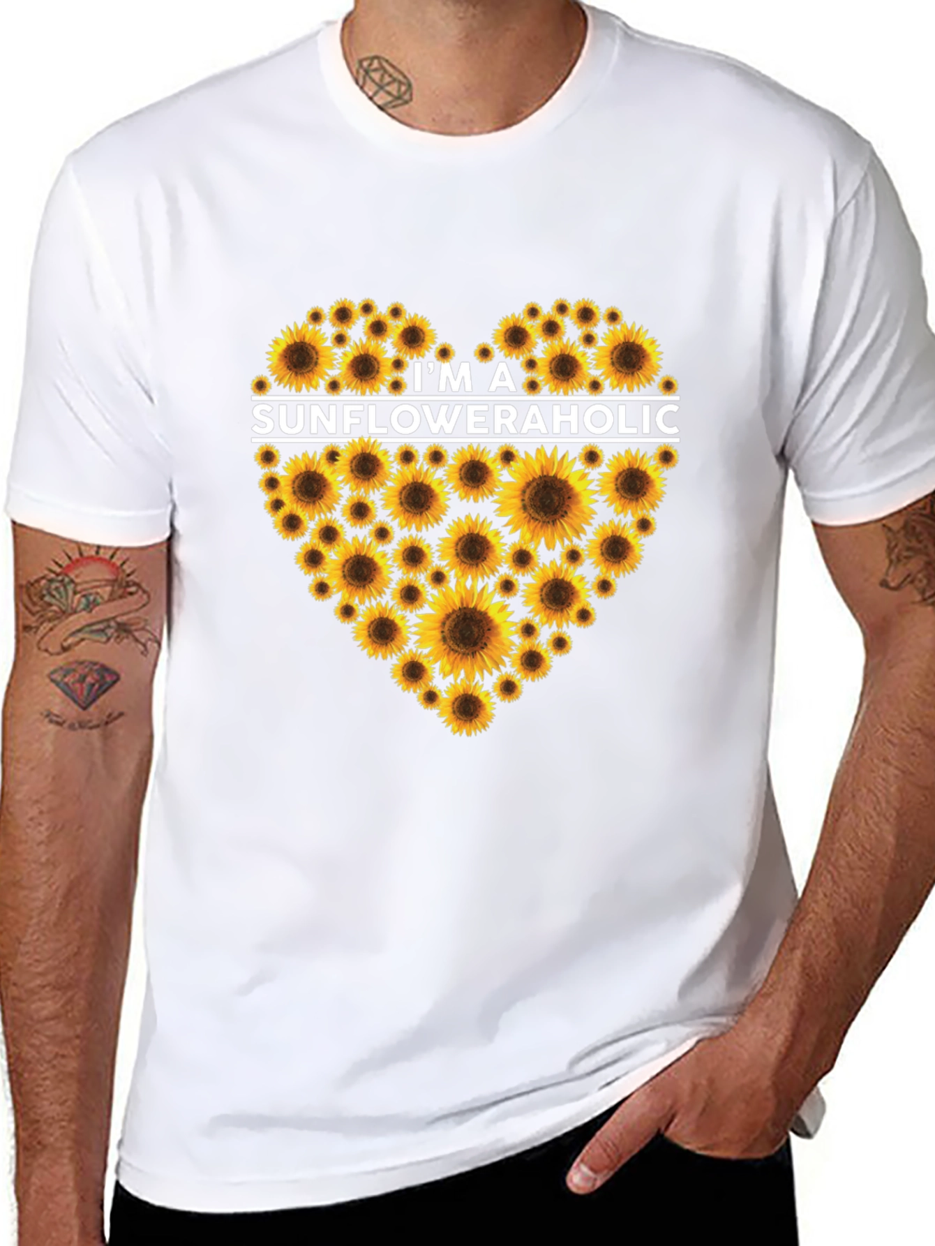 Black Sunfloweraholic Graphic Tee - Black view 8