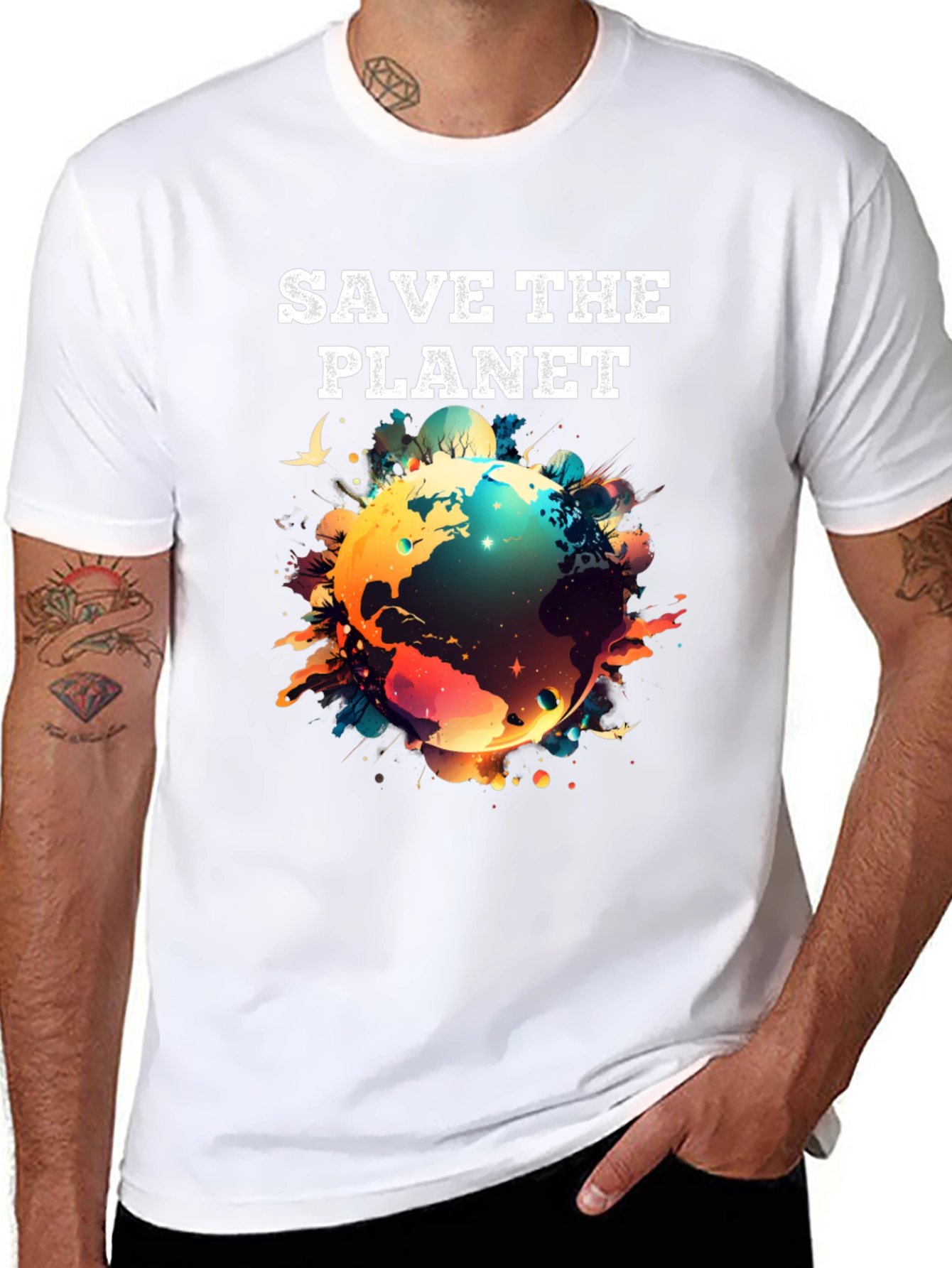 Save the Planet Graphic T-Shirt - Eco-Friendly Fashion - 8