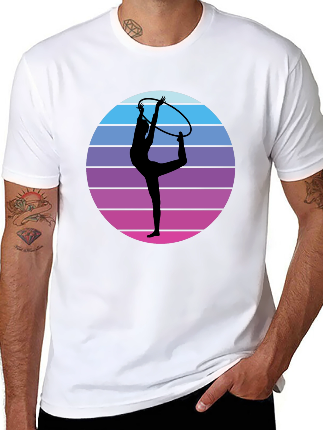 Black Rhythmic Gymnast Graphic Tee view 8