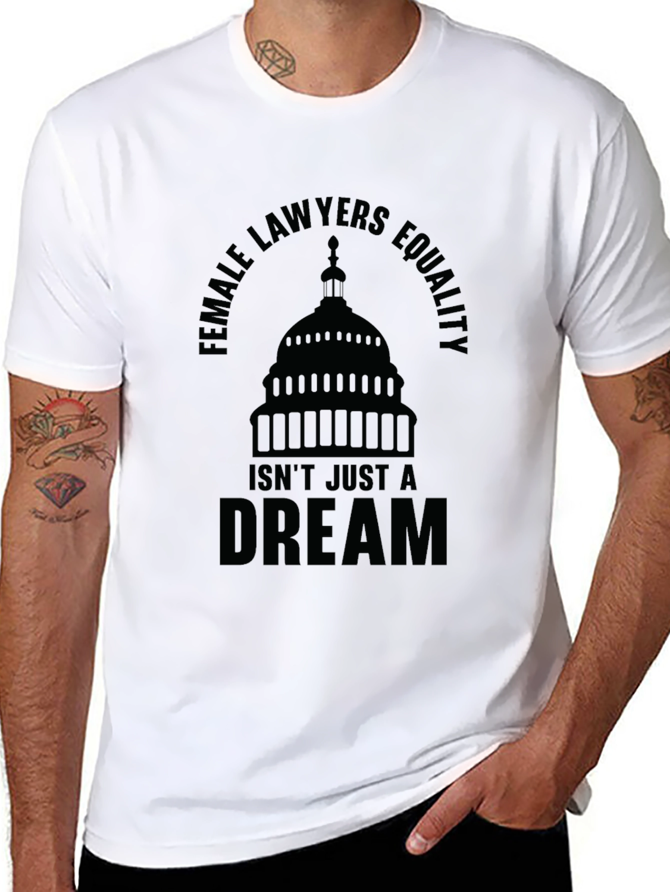 Black Female Lawyers Equality Dream T-Shirt view 8